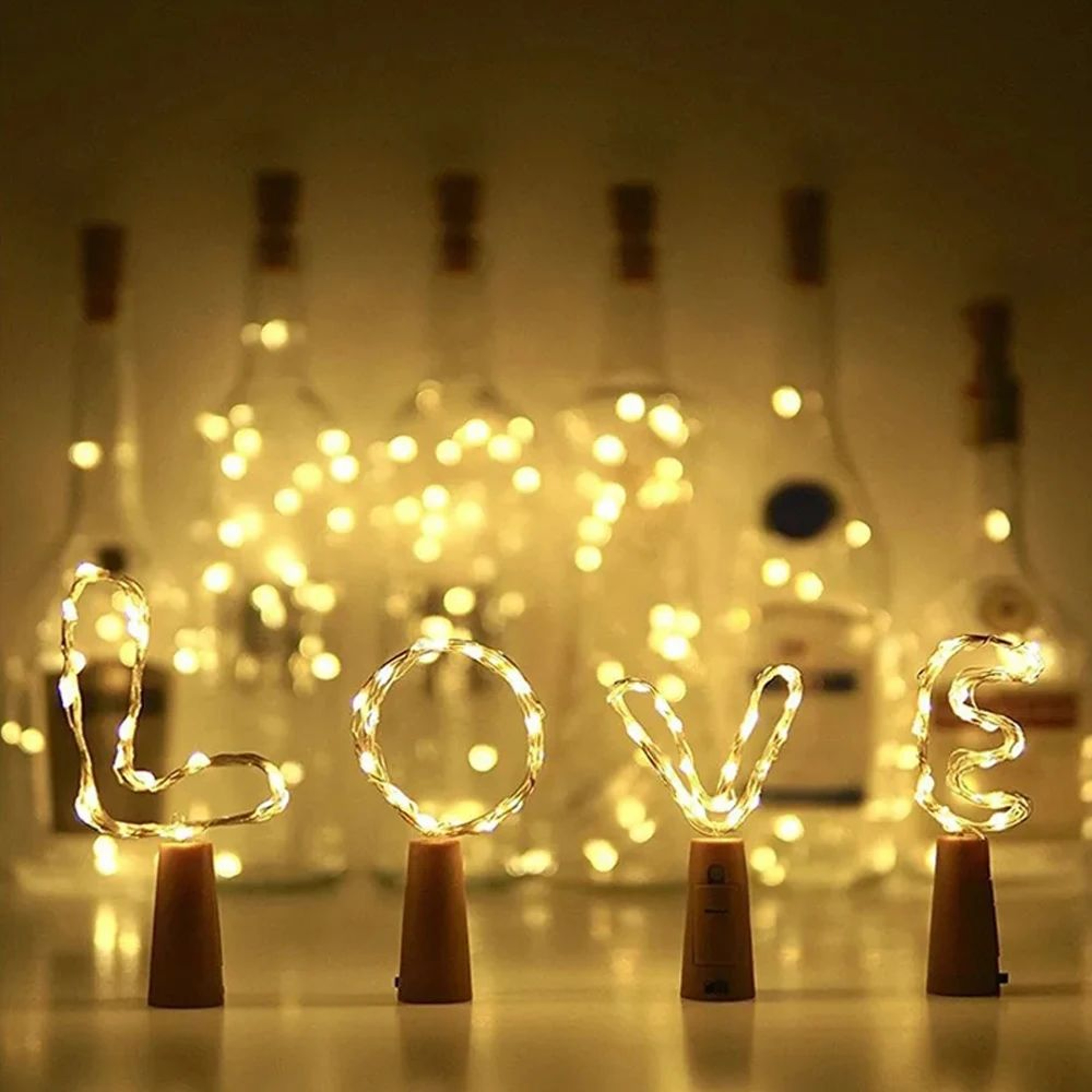 Waterproof LED Wine Bottle Cork Fairy String Lights For DIY Party Decor 3