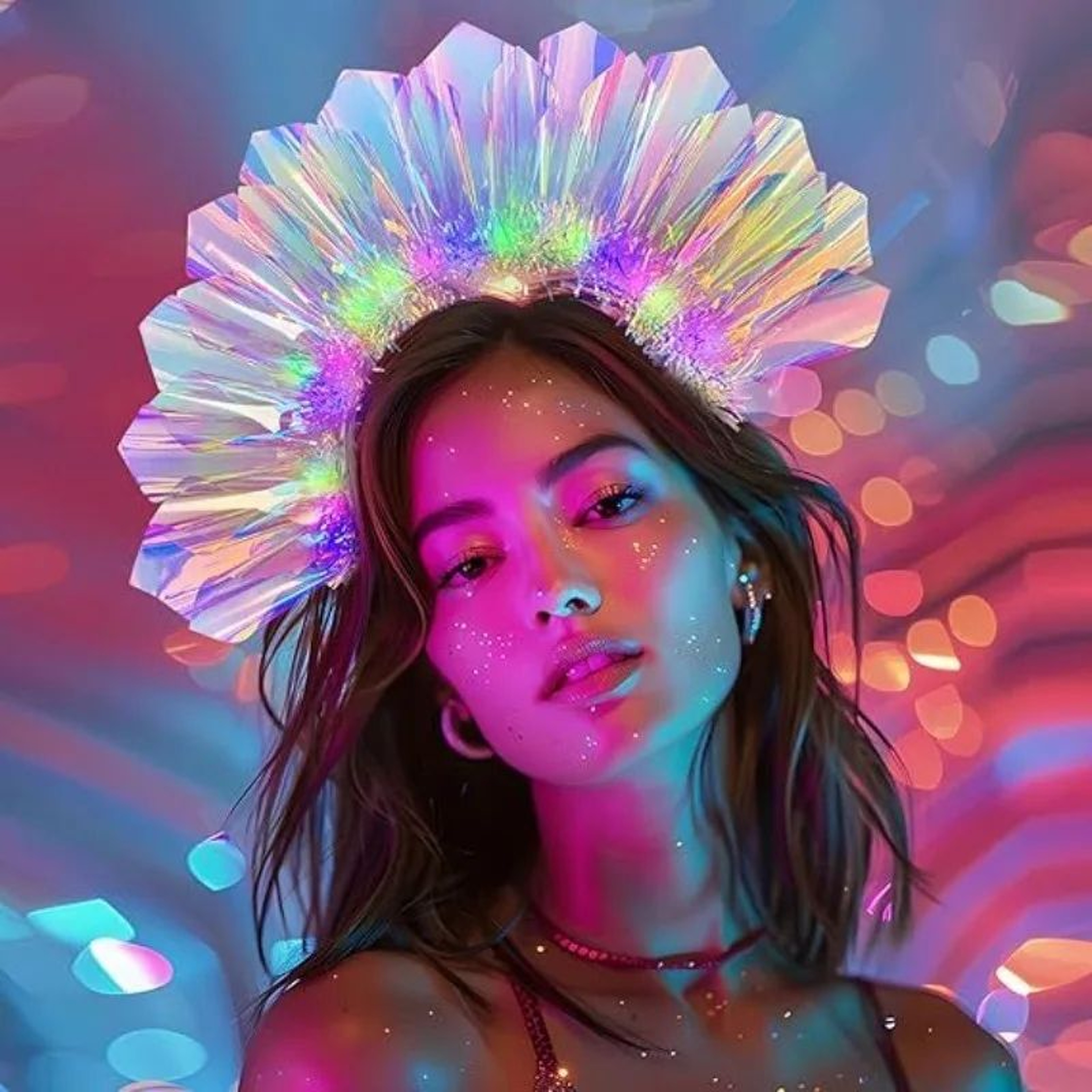 Colorful LED Laser Headband Light Up Hair Hoop For Parties And Festivals 2