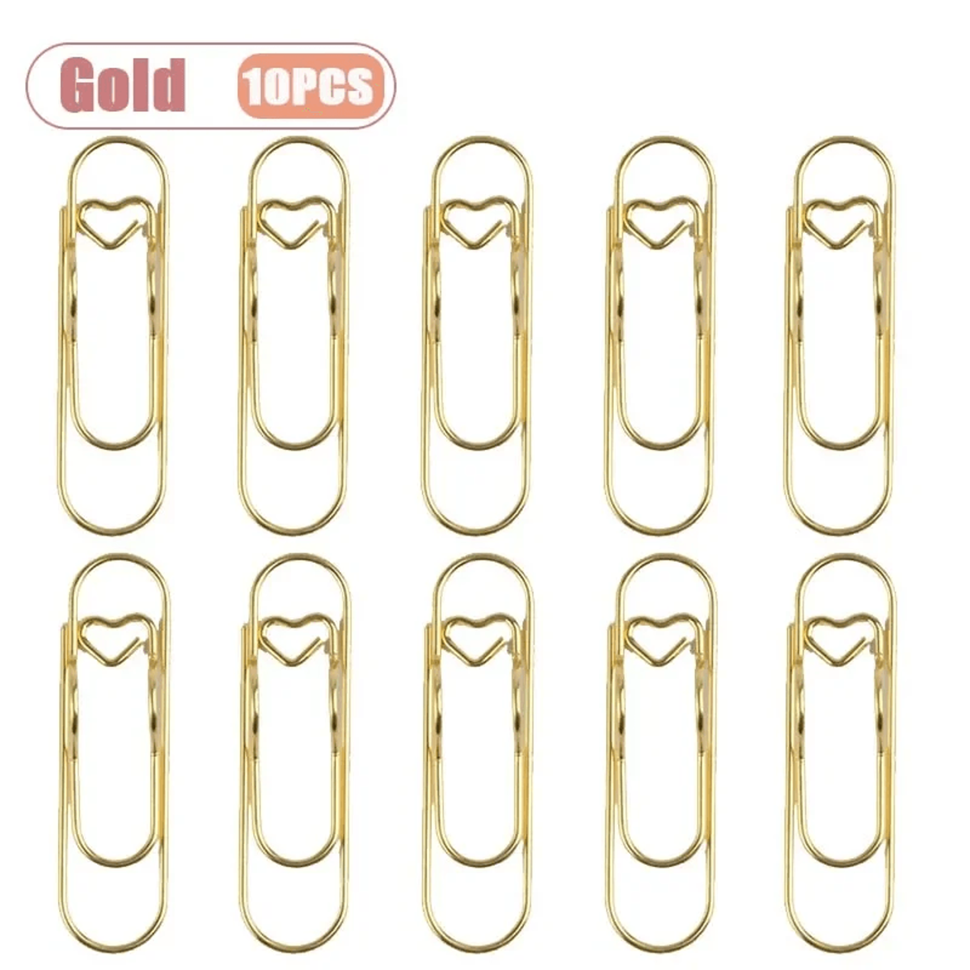 Heart Shaped Notebook Clips Metal Bookmark And Page Holders 10100PCS 6