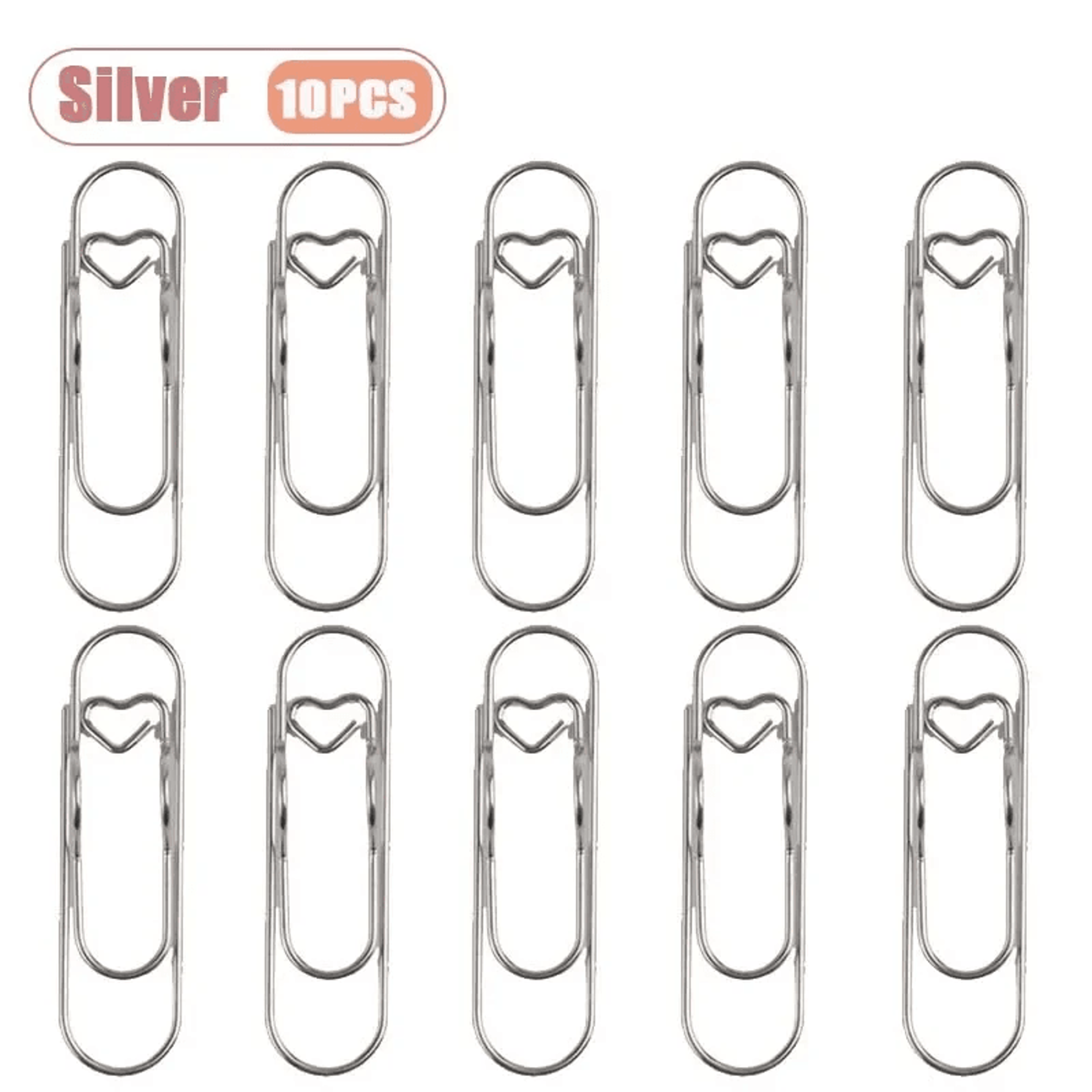 Heart Shaped Notebook Clips Metal Bookmark And Page Holders 10100PCS 8