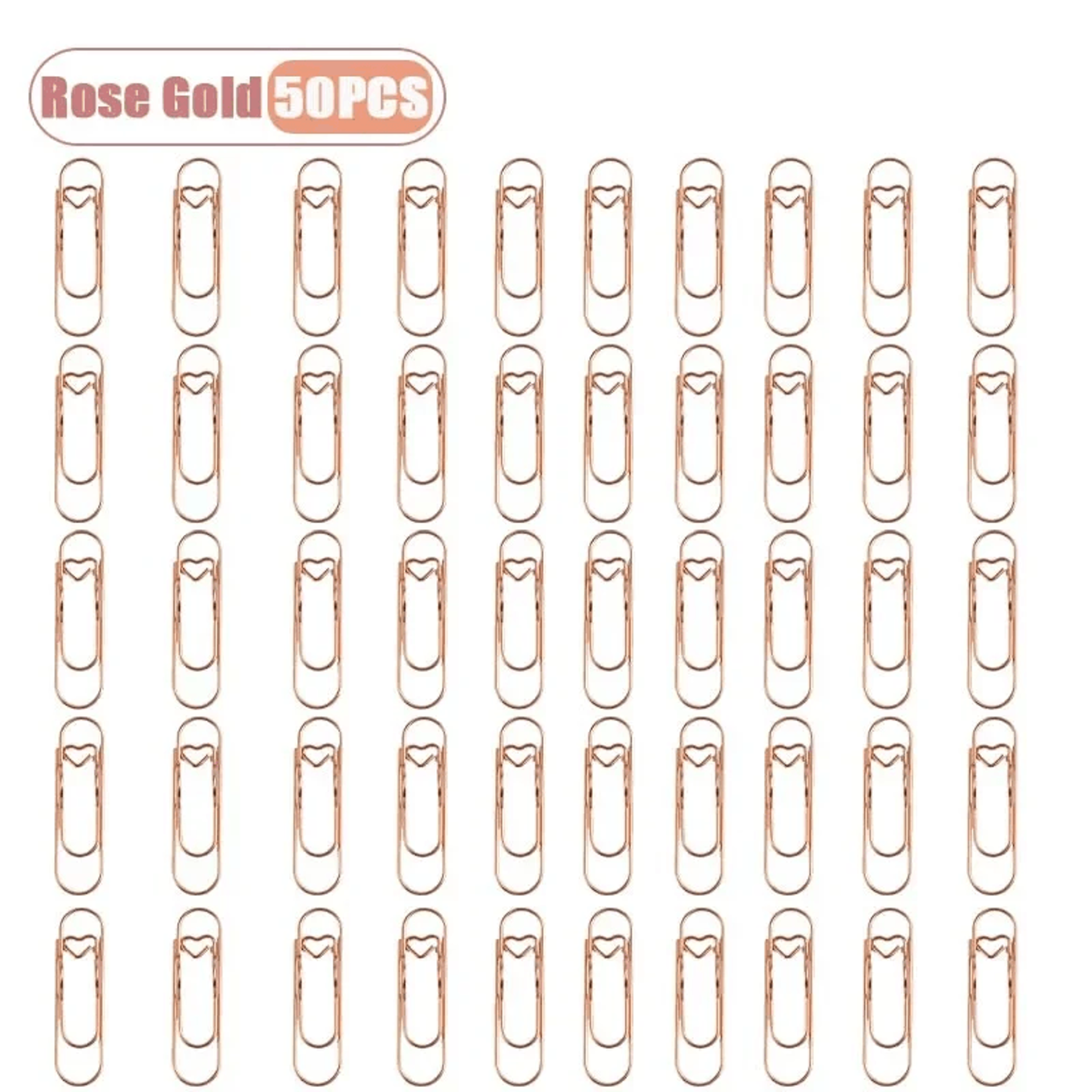 Heart Shaped Notebook Clips Metal Bookmark And Page Holders 10100PCS 13