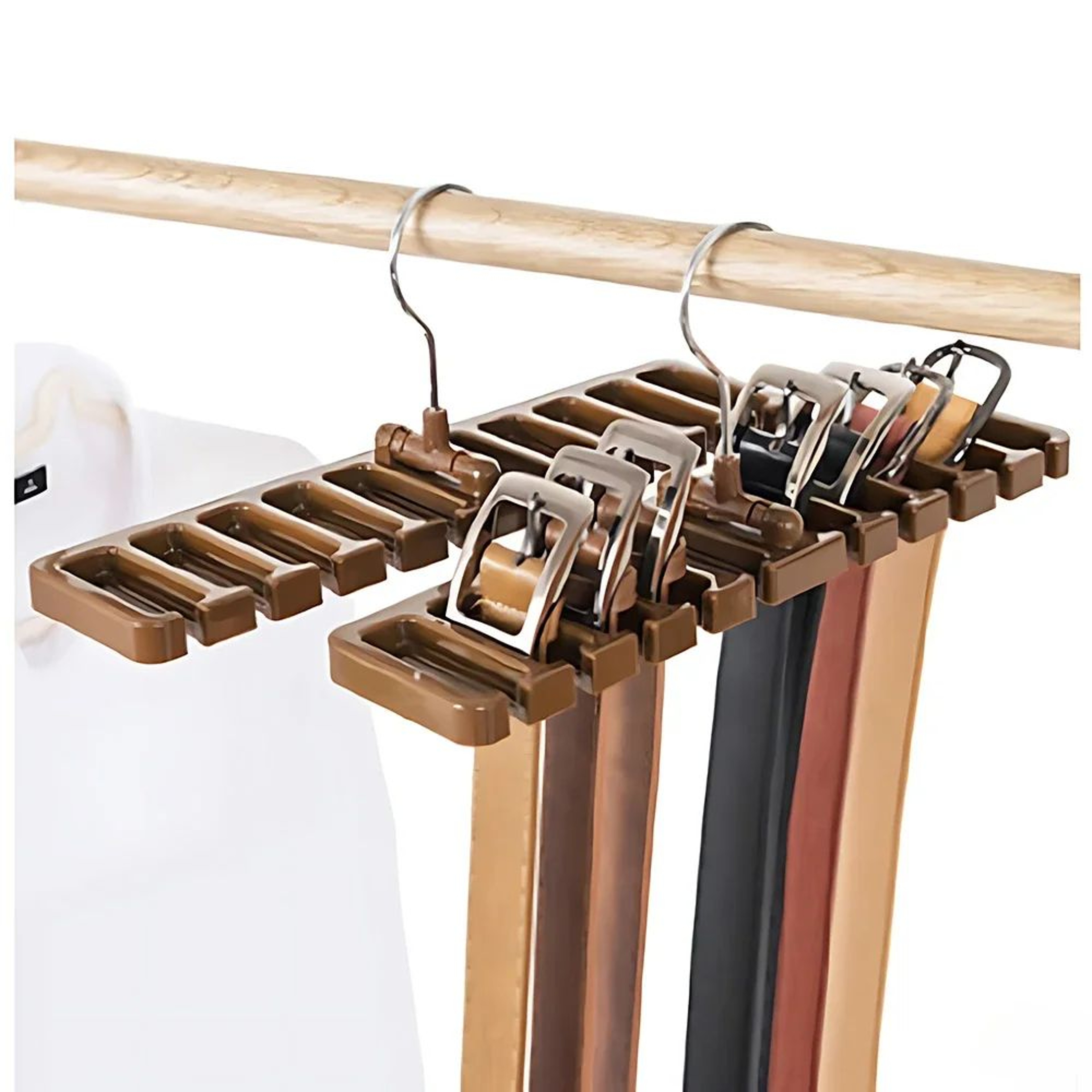 360 Rotating Belt Hanger And Tie Organizer For SpaceSaving Closet Storage 1