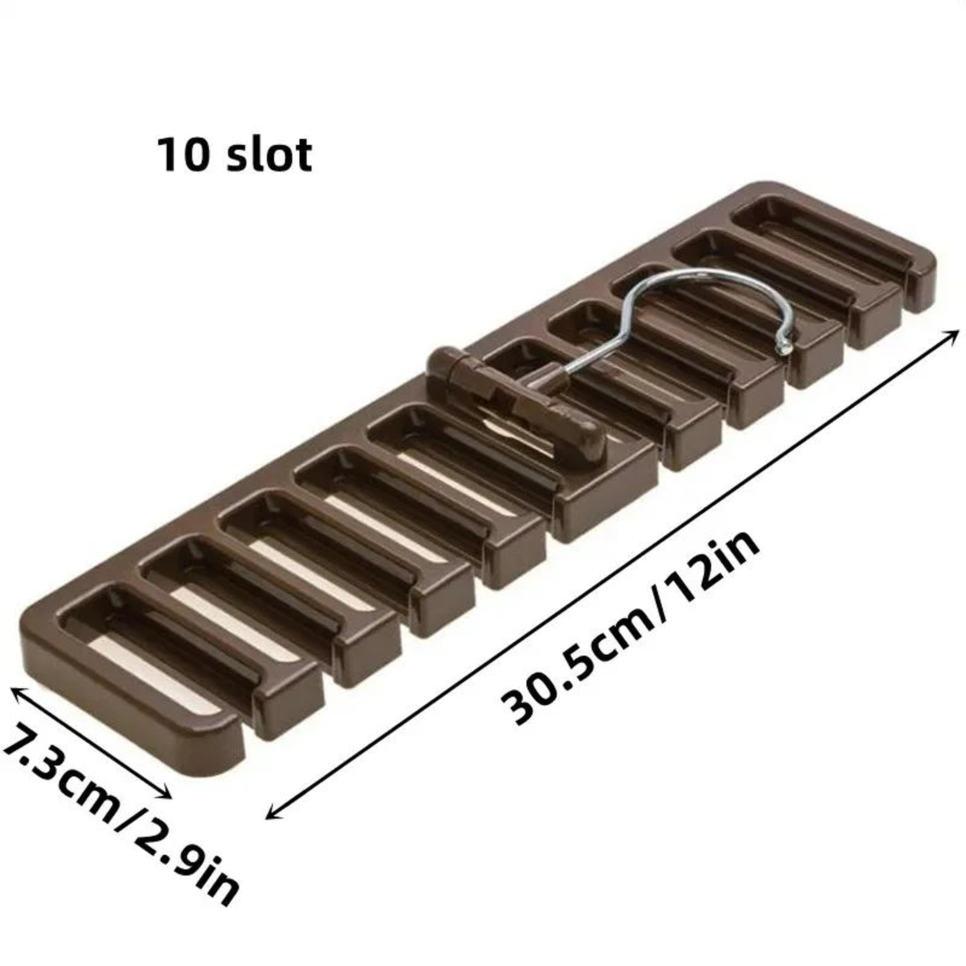 360° Rotating Belt Hanger and Tie Organizer for Space-Saving Closet Storage – view 7