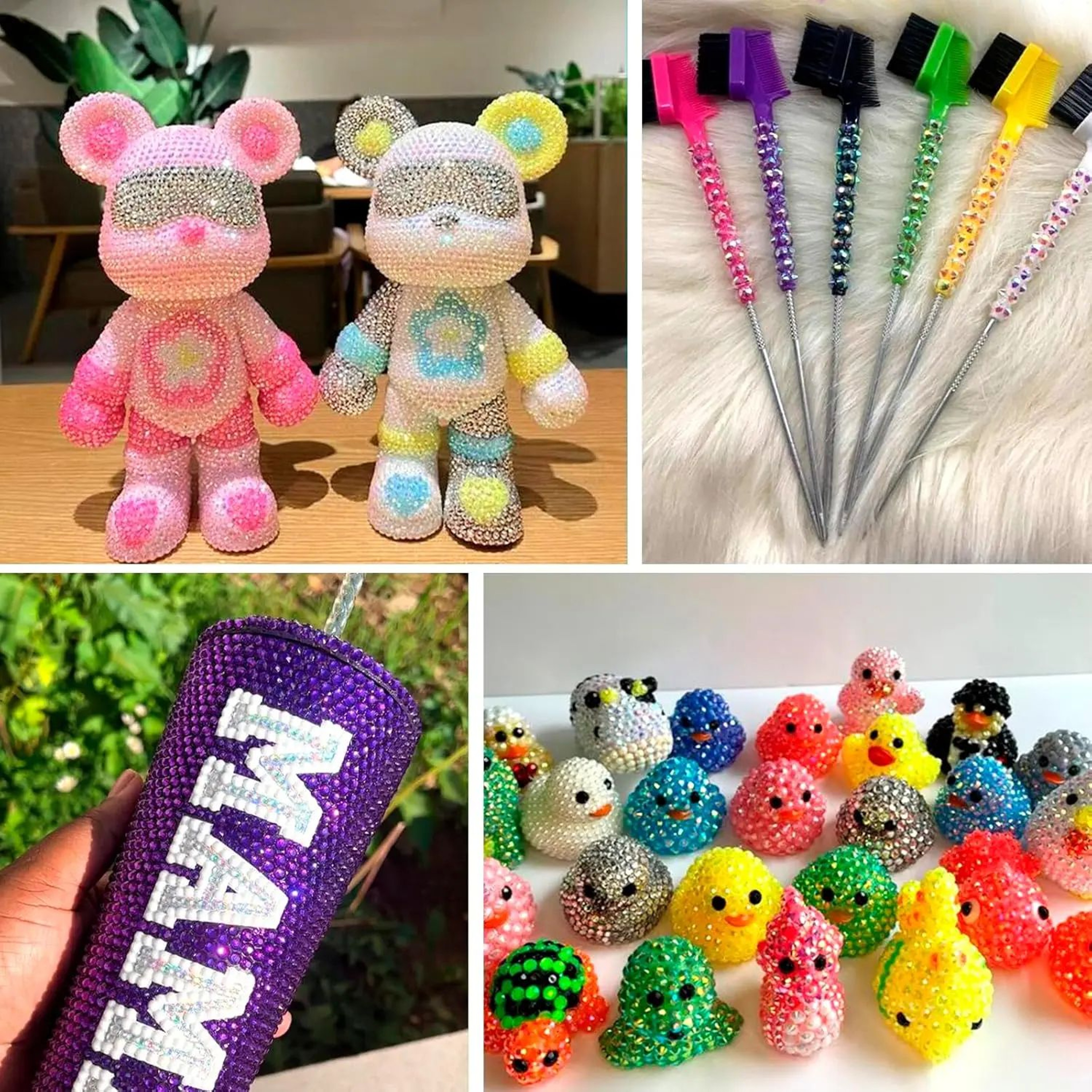 40Color 3mm Resin Rhinestone Bedazzling Kit For Crafts And Nail Art 4
