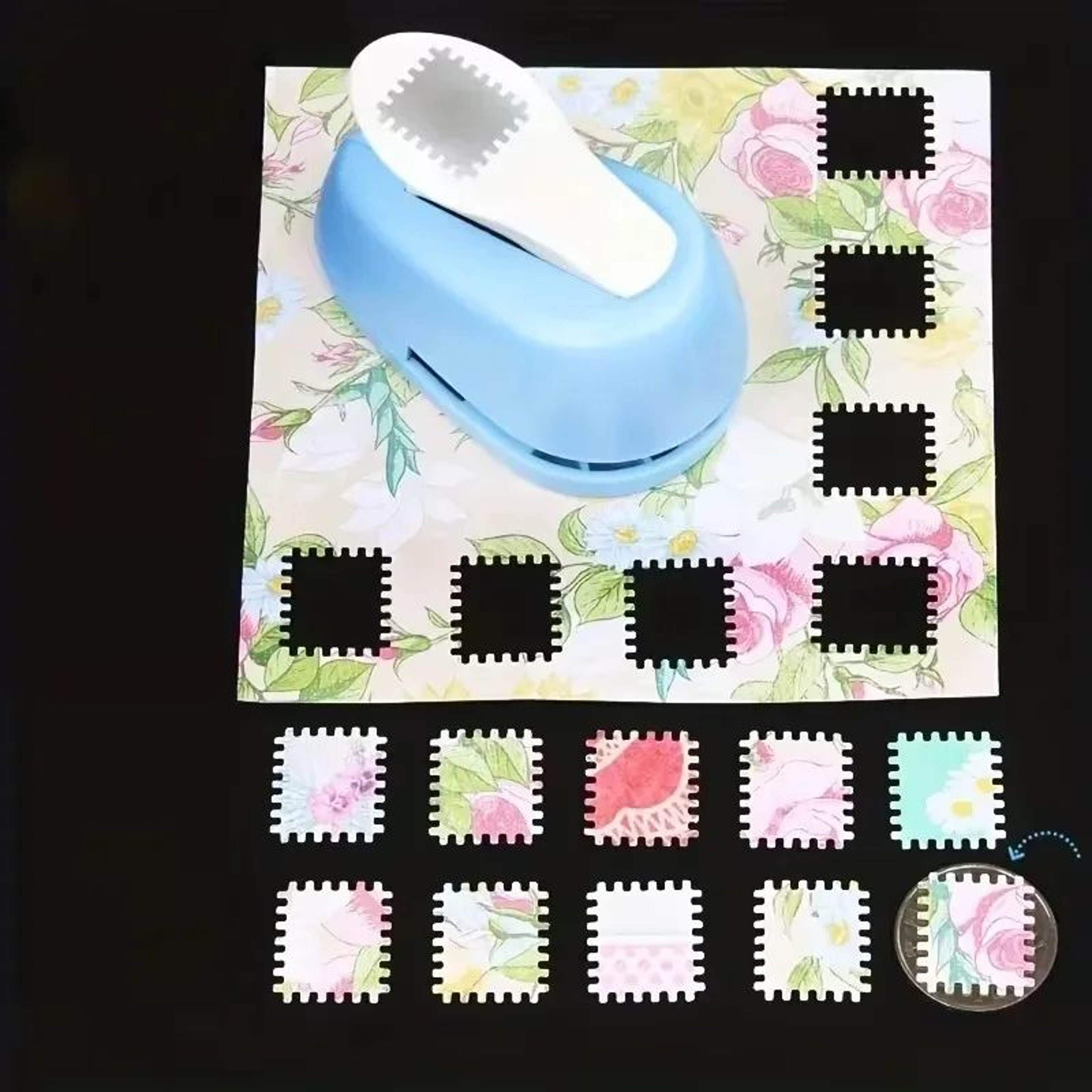 Stamp Shape Paper Punch For Scrapbooking And Card Making 124PCS 2
