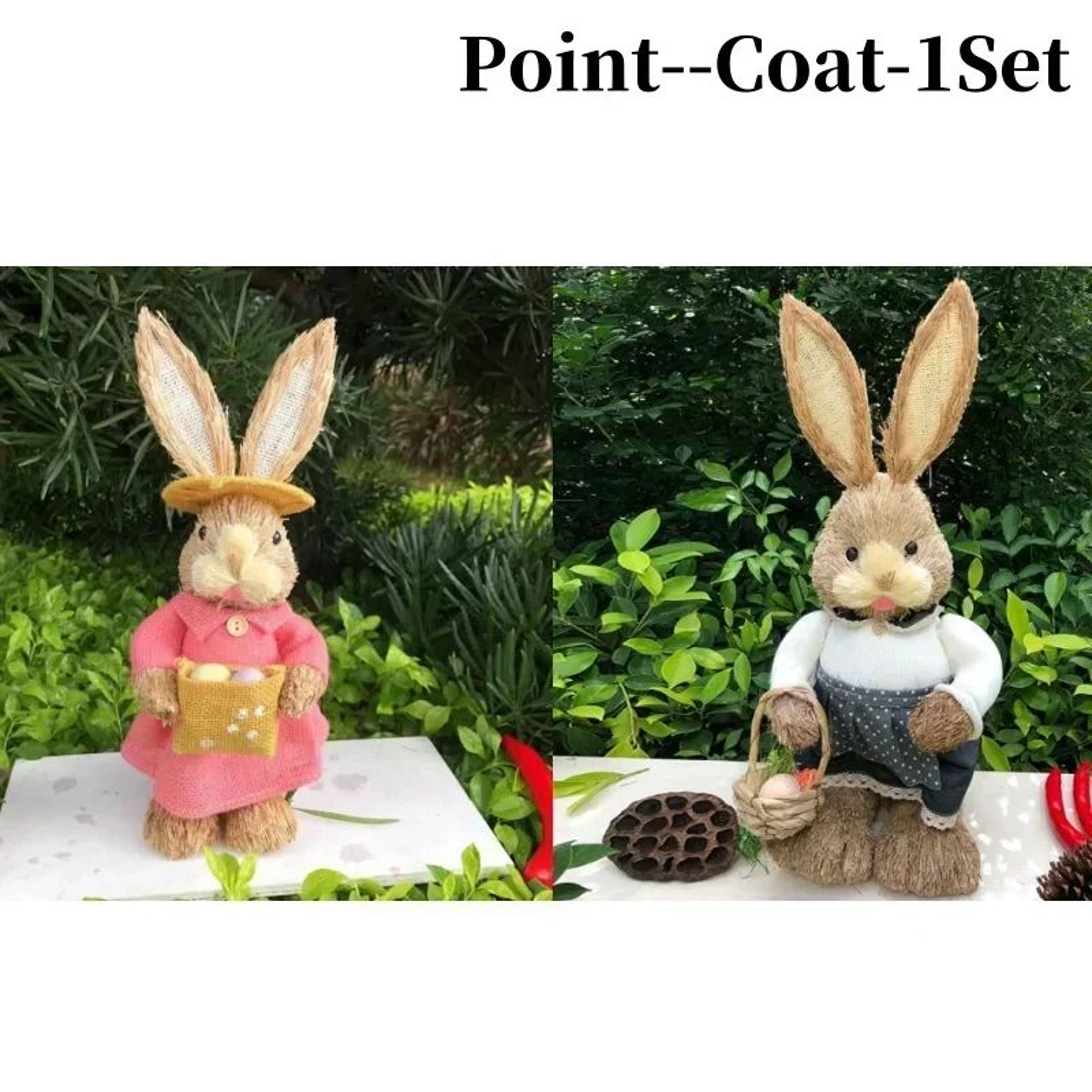 Rustic Handmade Easter Bunny Ornament For Spring Home And Party Decor 13