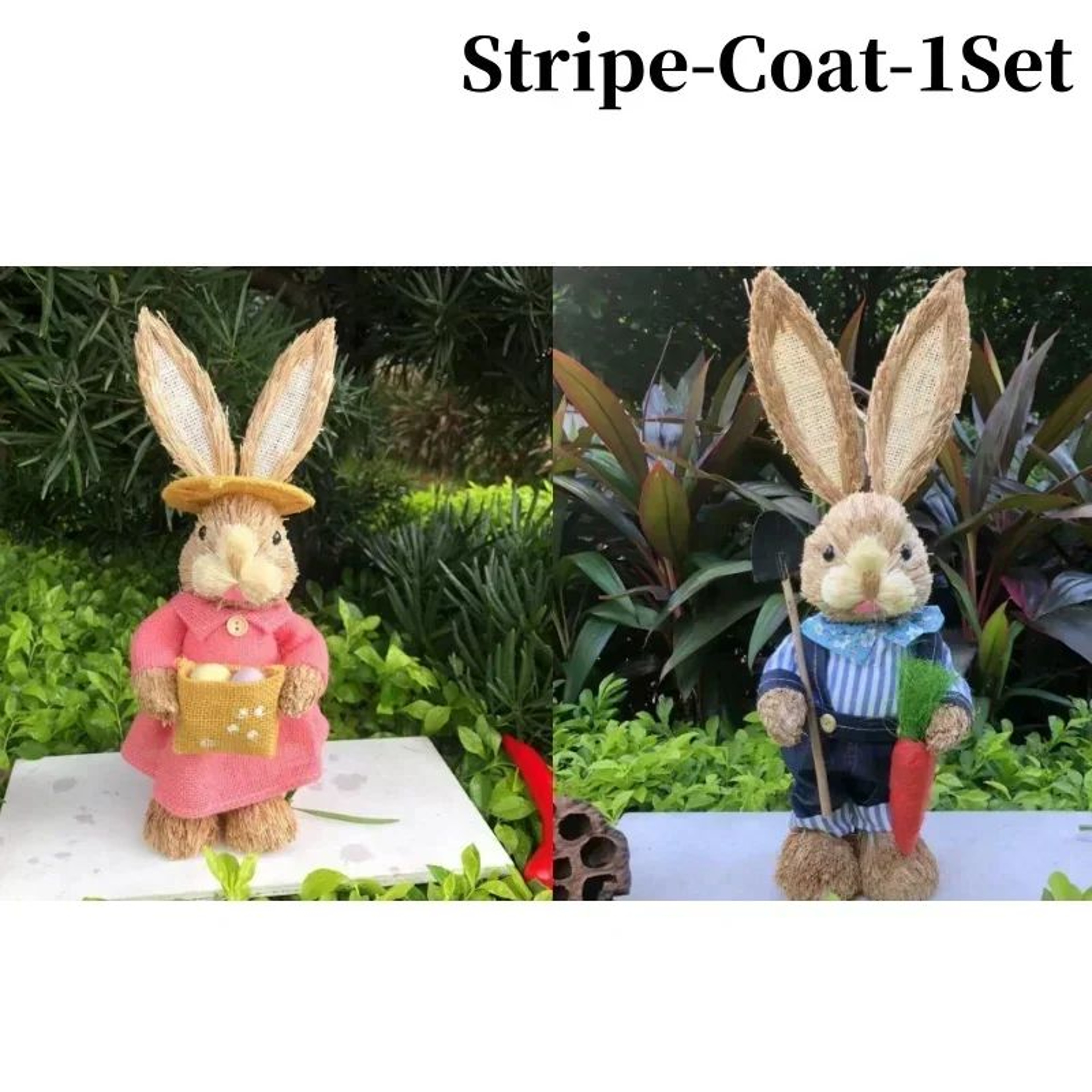 Rustic Handmade Easter Bunny Ornament For Spring Home And Party Decor 11