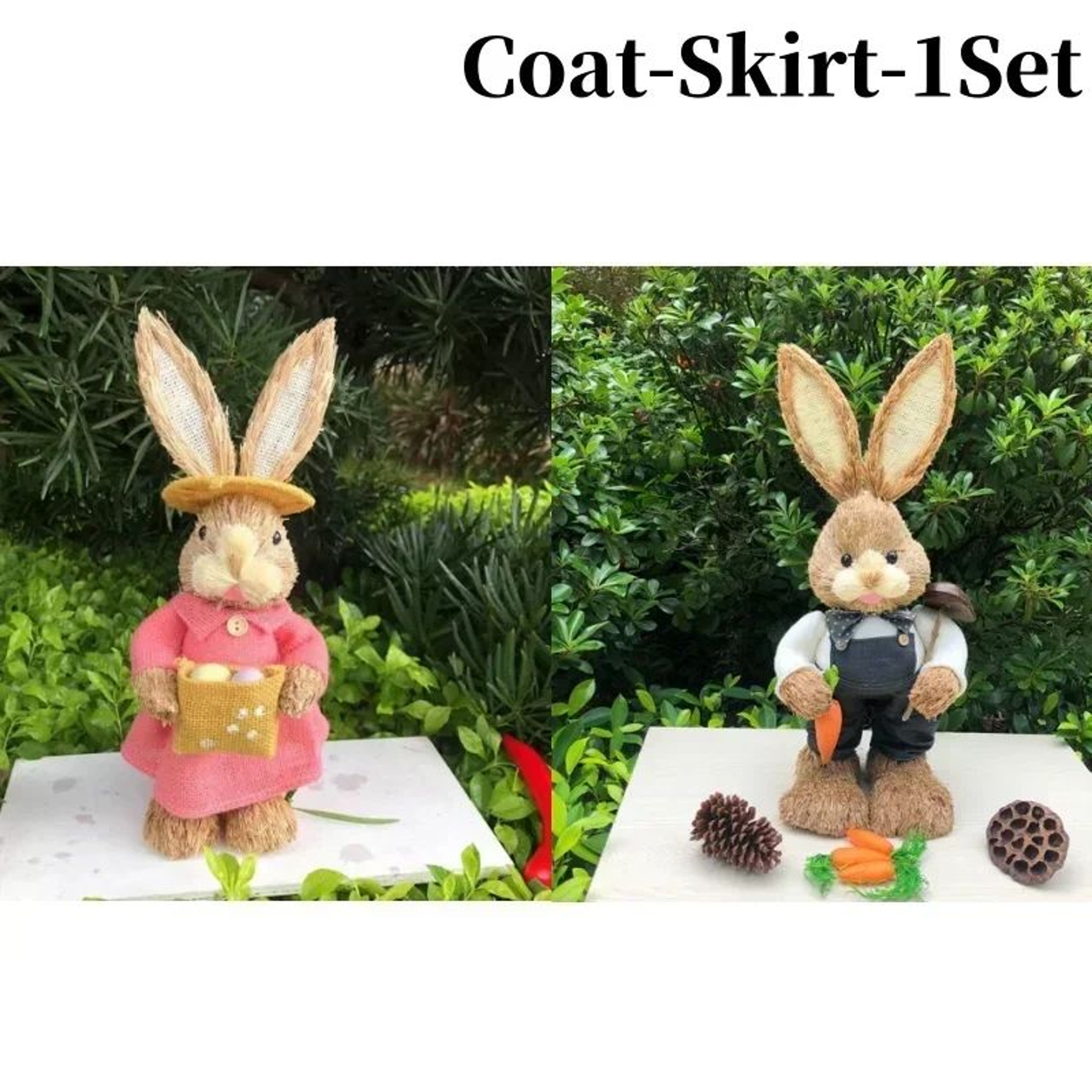 Rustic Handmade Easter Bunny Ornament For Spring Home And Party Decor 10