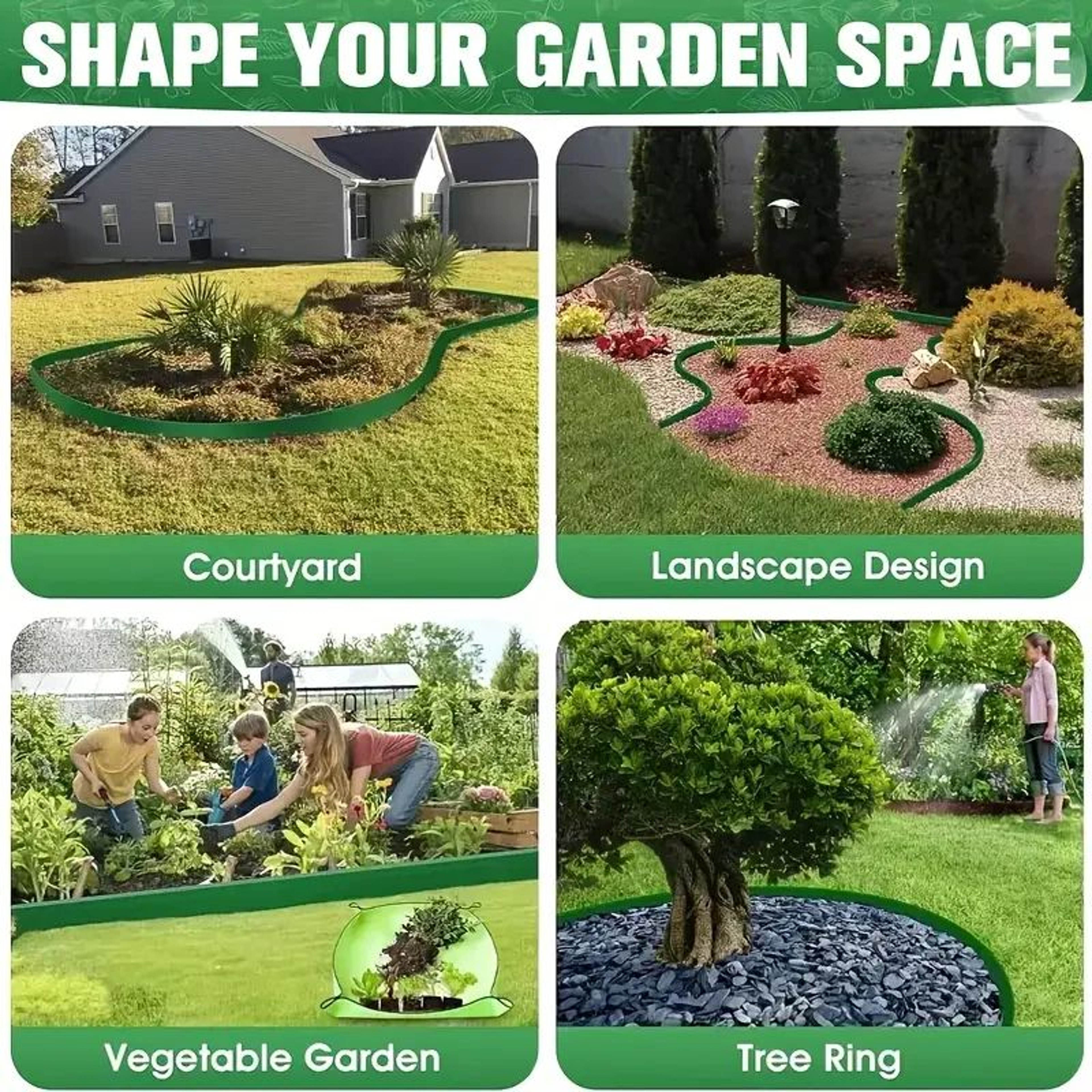 10M Heavy Duty LShaped Lawn Edging Landscape Border 3
