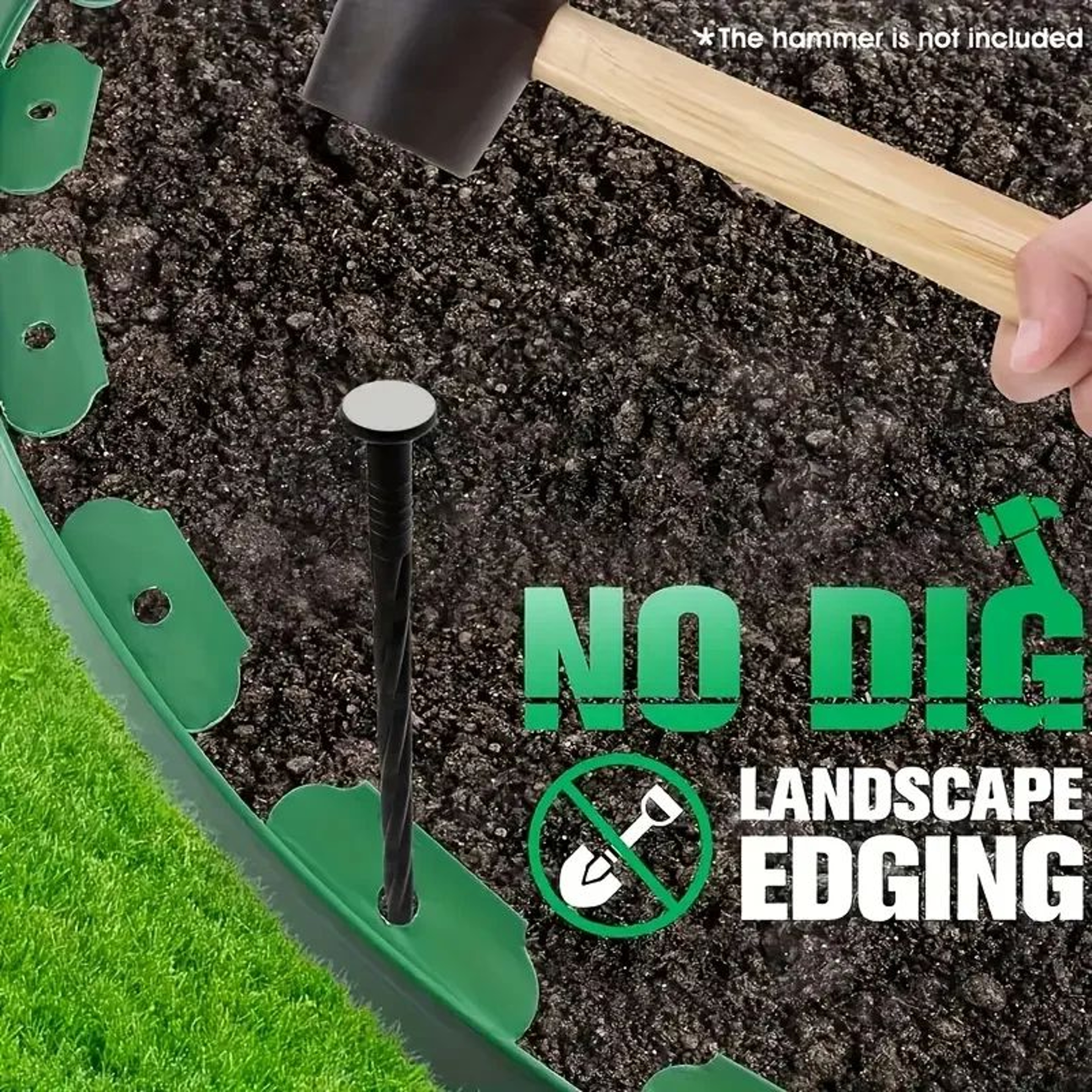 10M Heavy Duty LShaped Lawn Edging Landscape Border 1