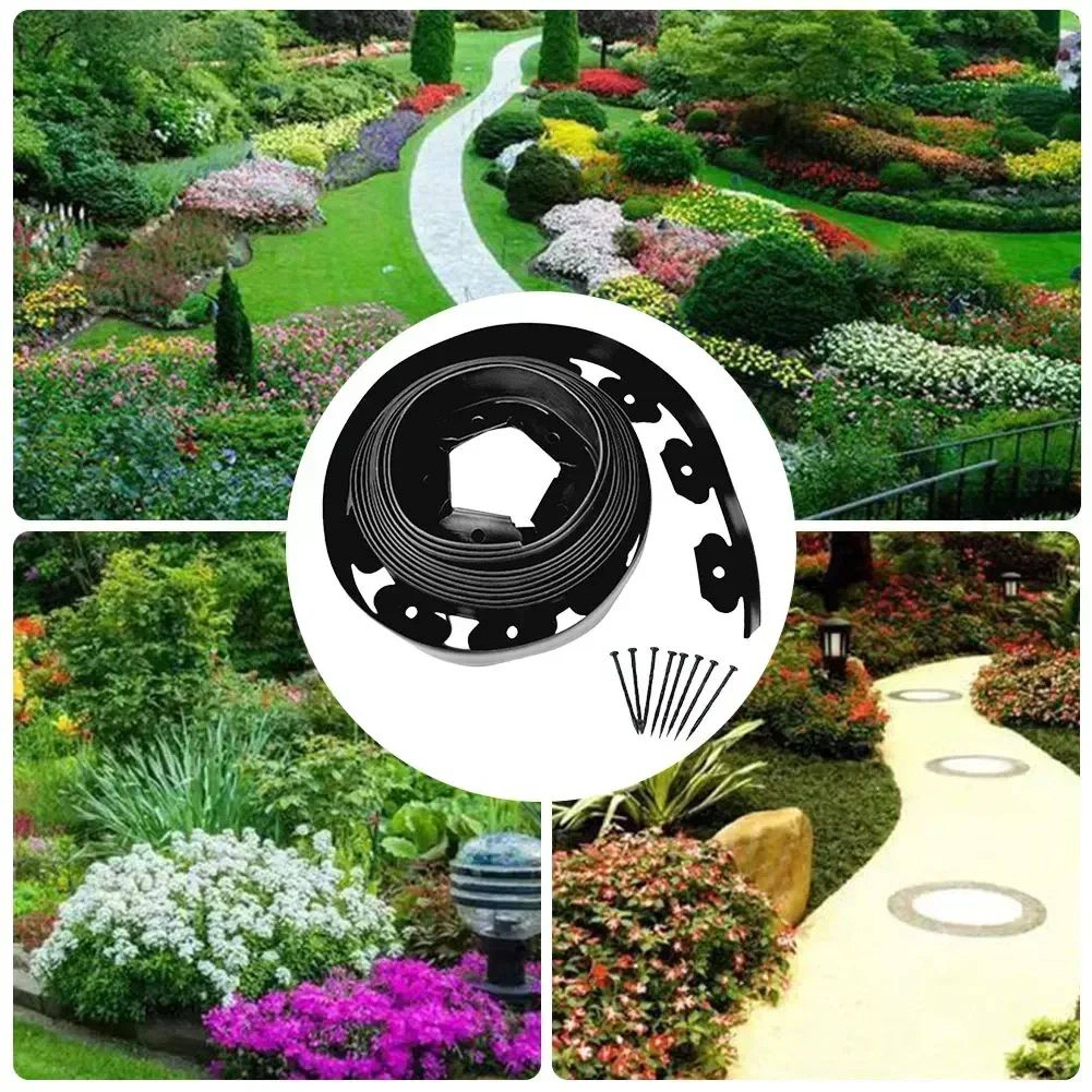 10M Heavy Duty LShaped Lawn Edging Landscape Border 4