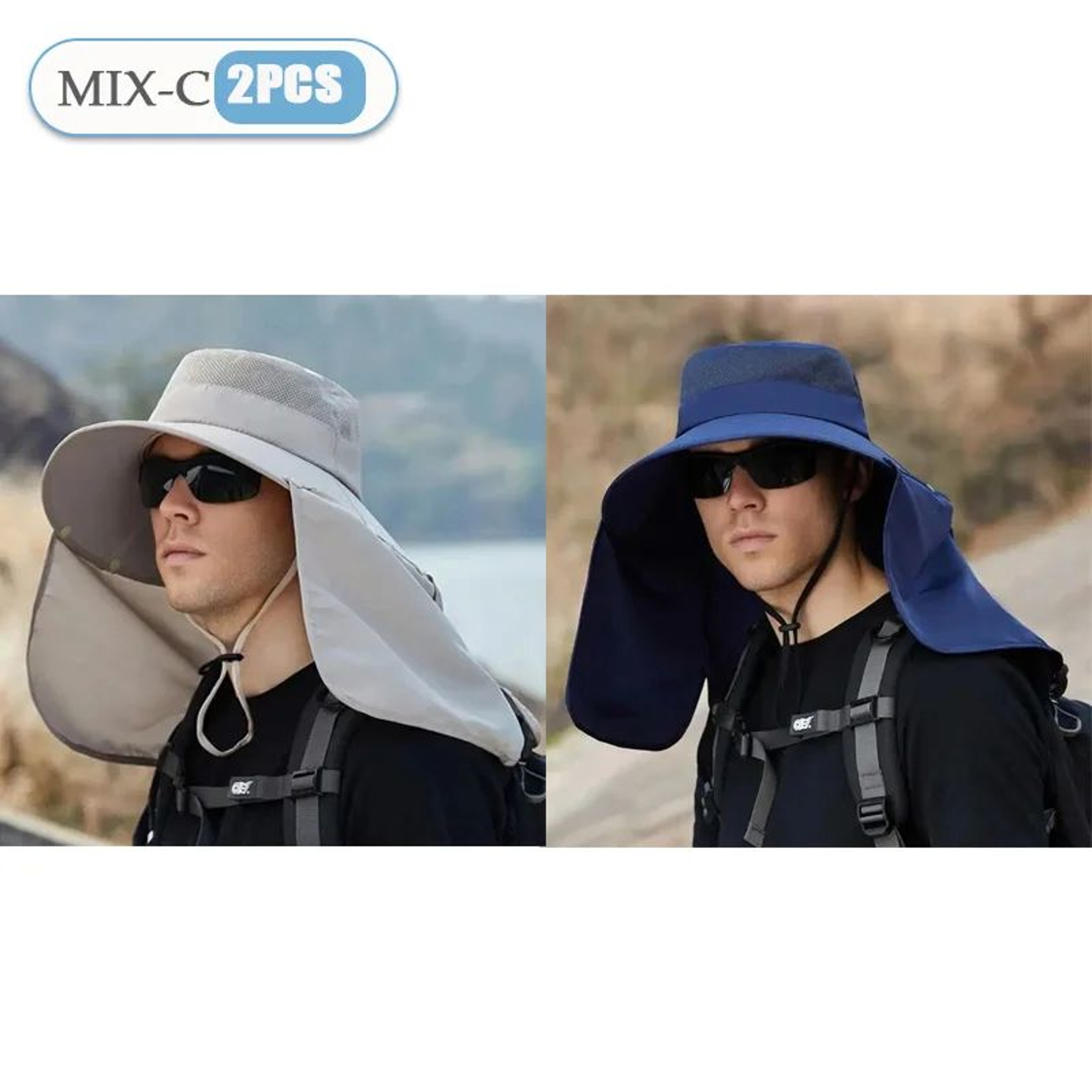 Wide Brim Fishing Sun Hat With Neck Flap For Outdoor Sun Protection 6