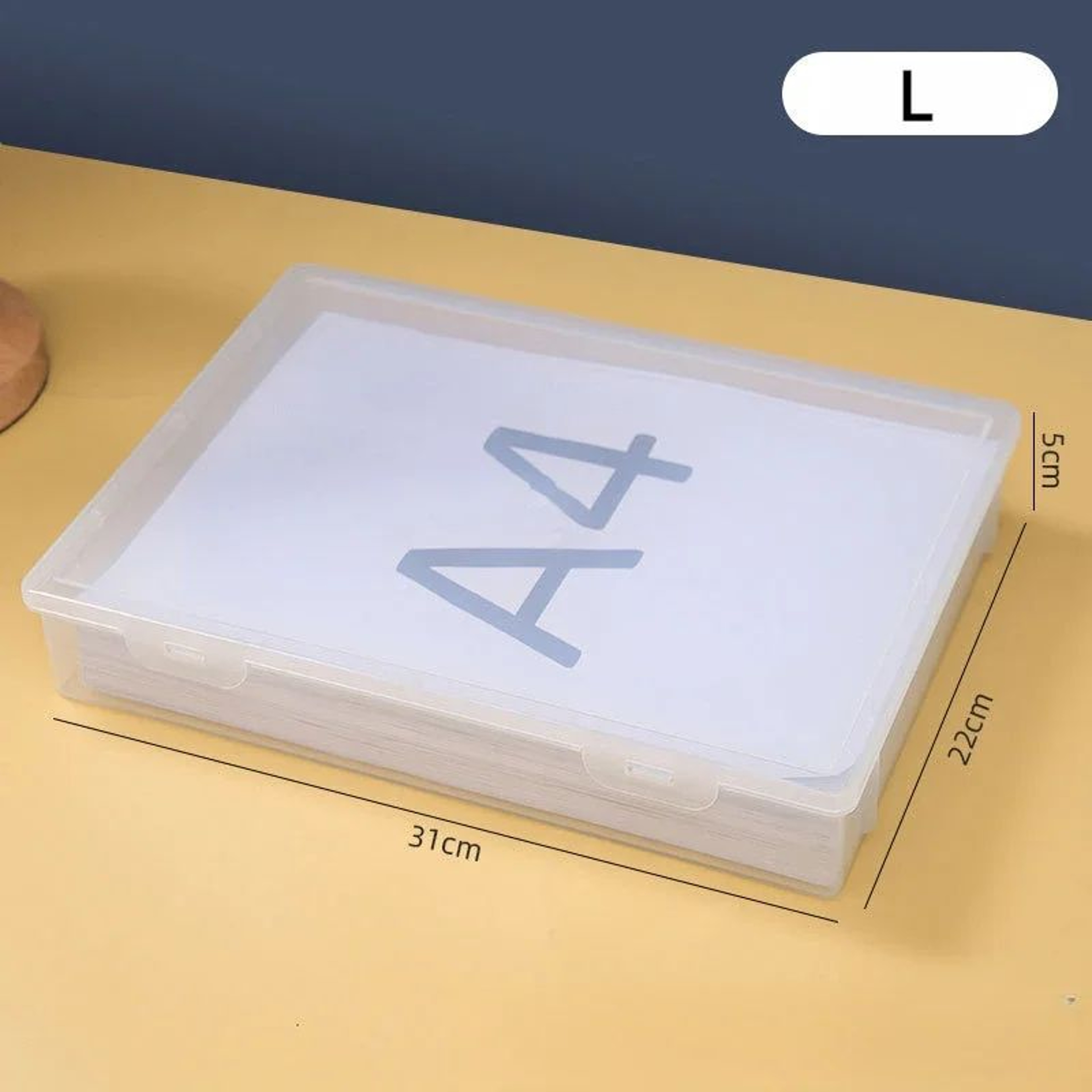 A4 Document Organizer Box Dustproof File Storage For Certificates And Papers 8