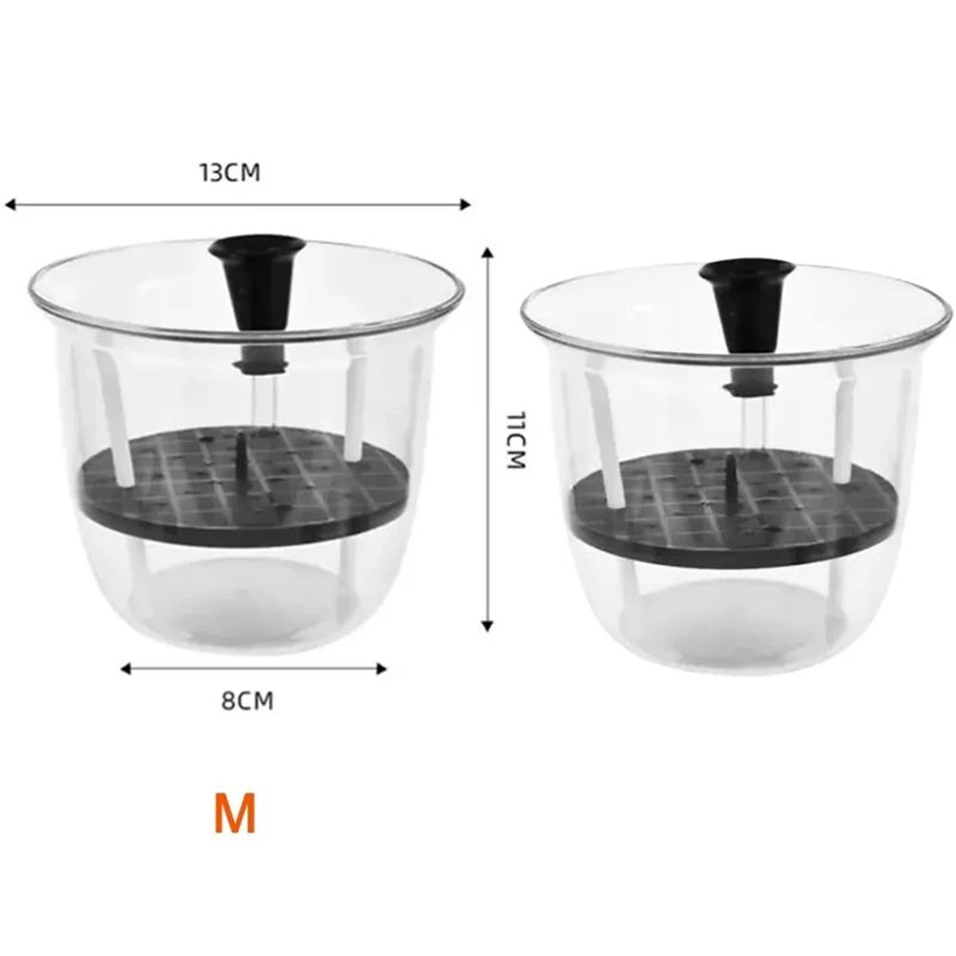 2PCS Clear SelfWatering Pots With Deep Reservoir For Indoor Plants 7