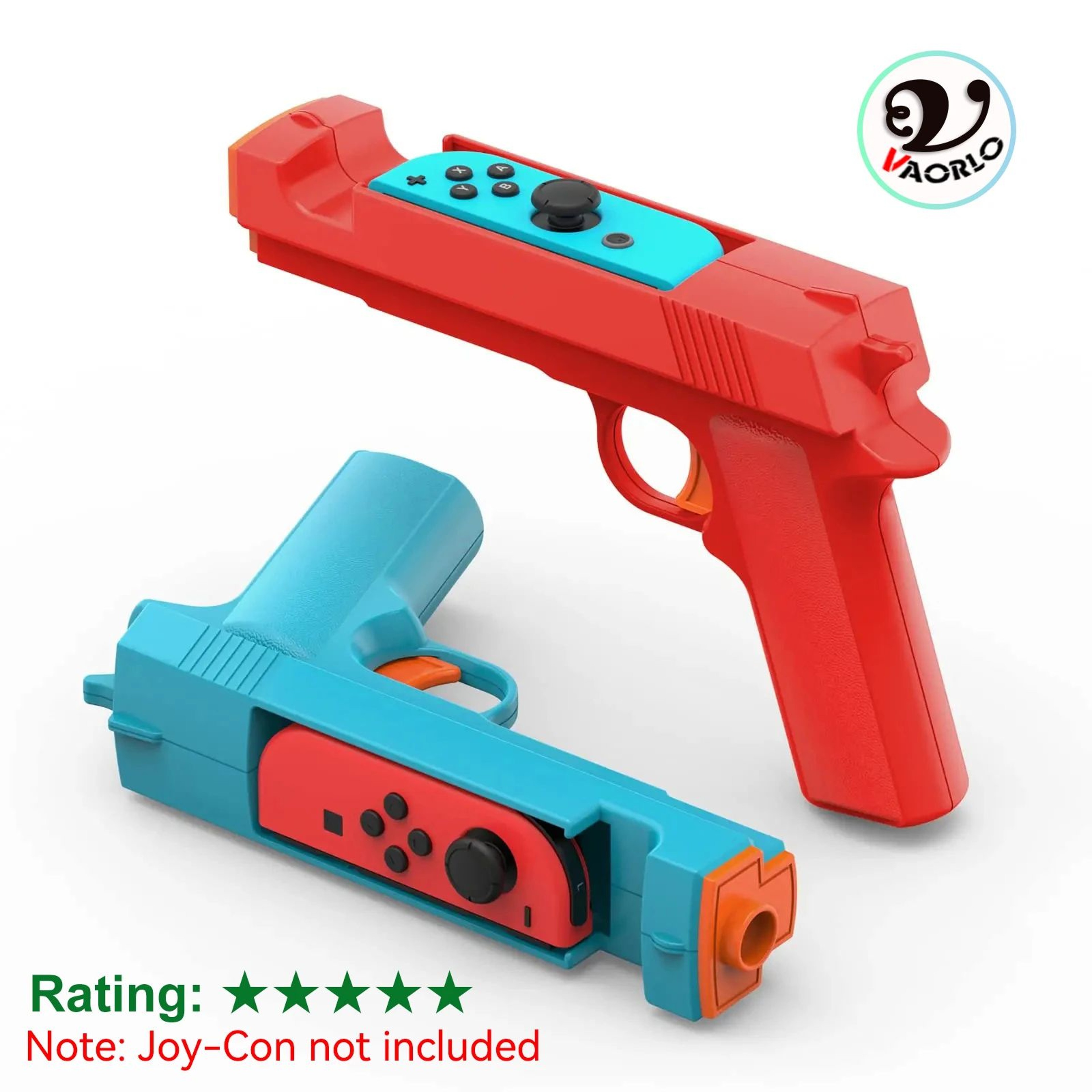 Switch OLED JoyCon Shooting Gun Grip 2 Pack For Motion Gaming 7