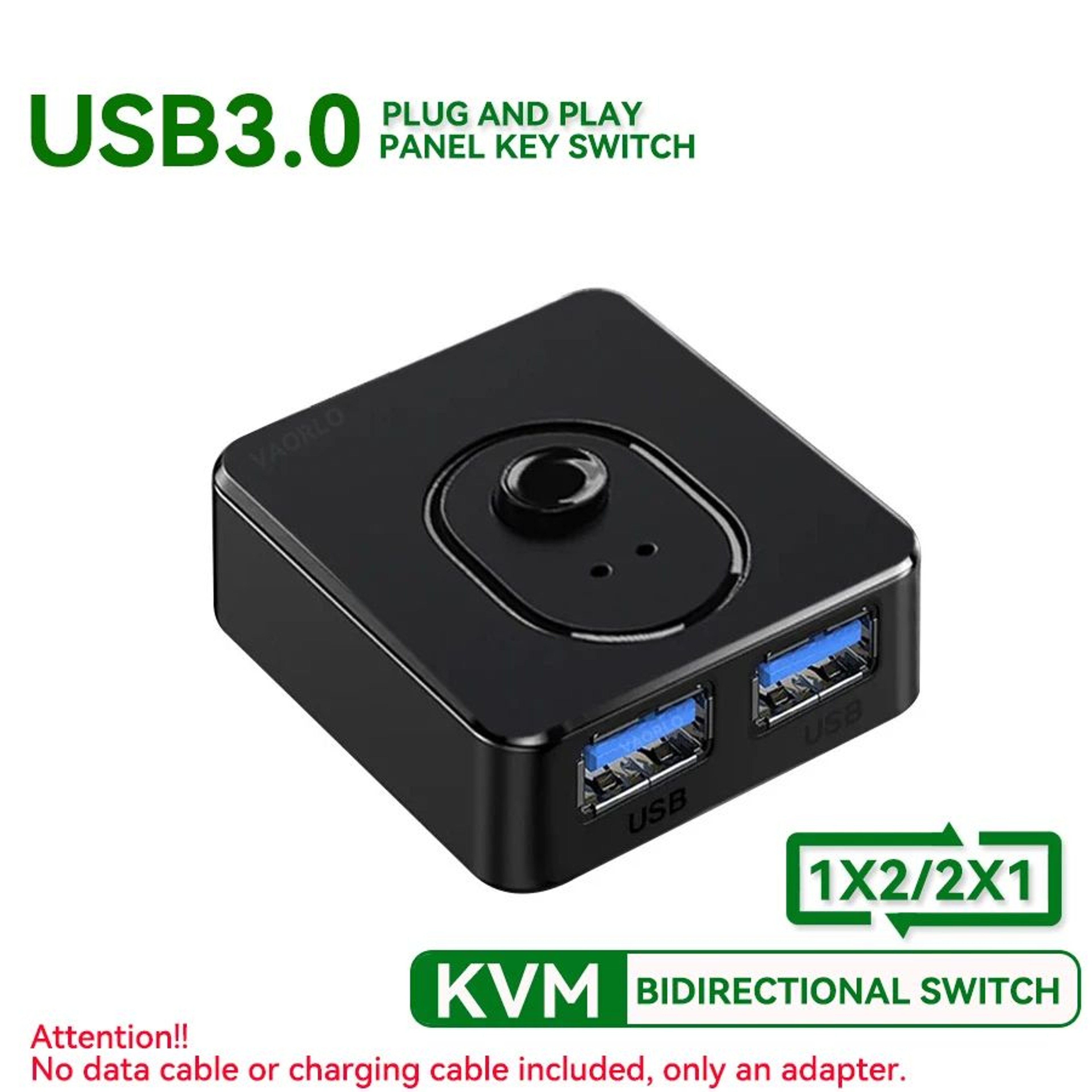 USB 30 Bidirectional KVM Switch For 2 Computers And Shared USB Devices 9