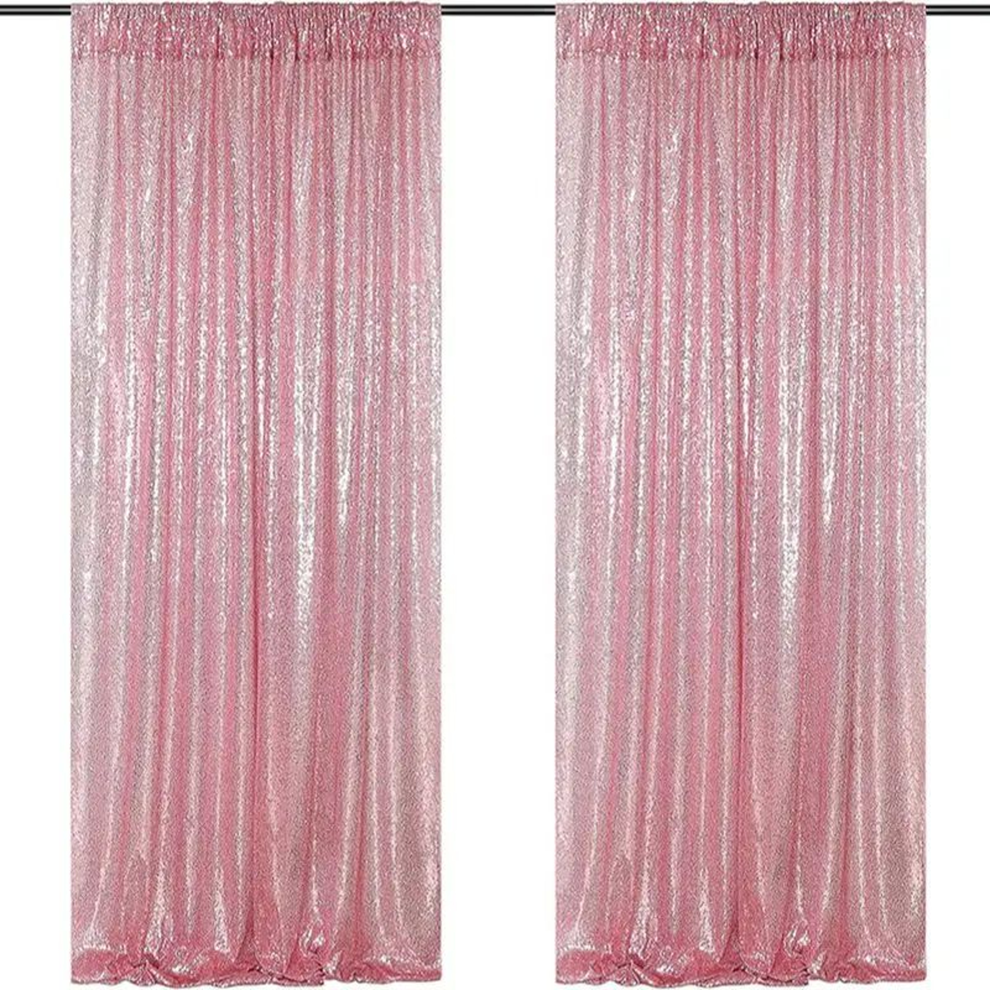 Red Sequin Backdrop Curtain Sparkling Party Photo Background 6