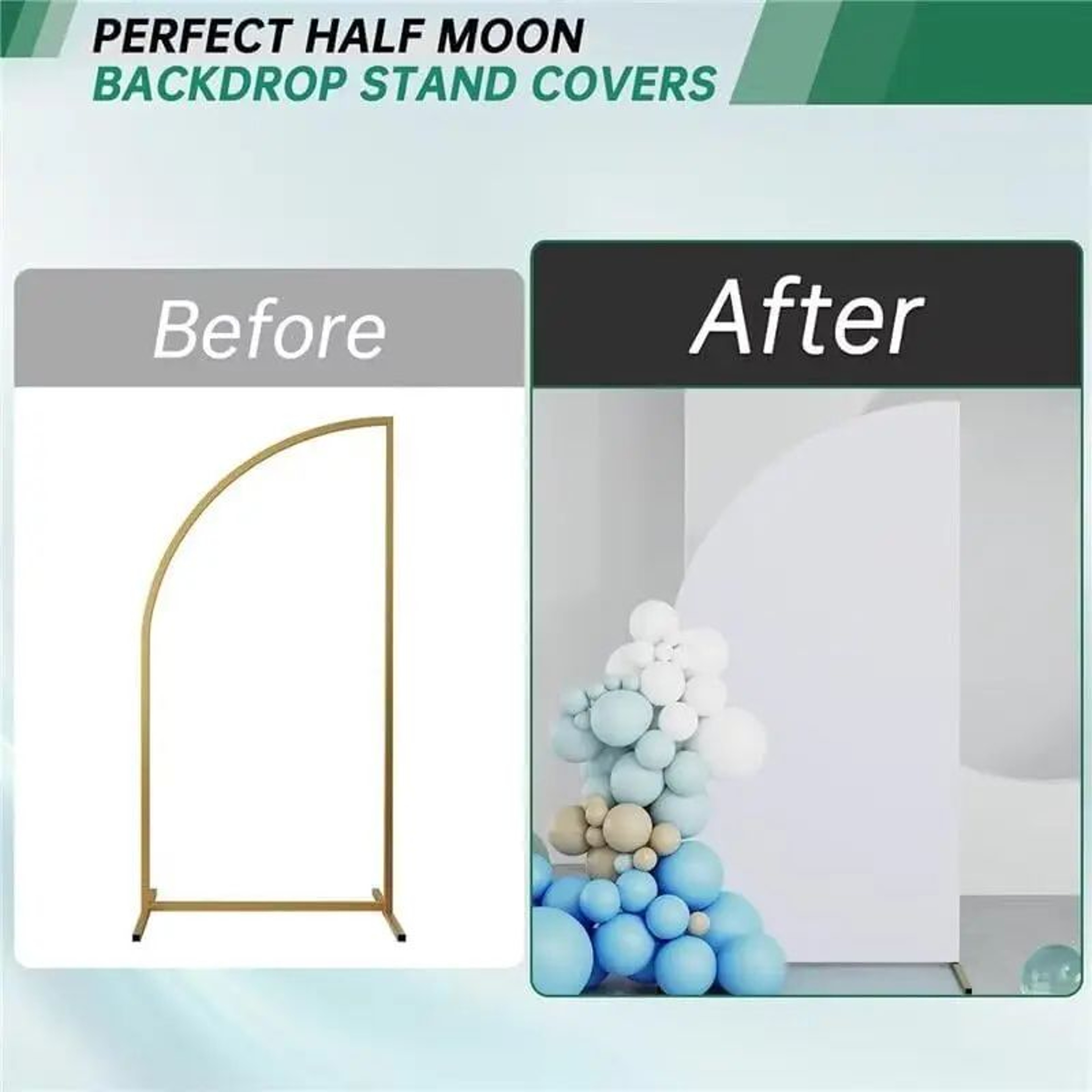 Half Moon Spandex Wedding Arch Backdrop Cover For Parties And Events 3