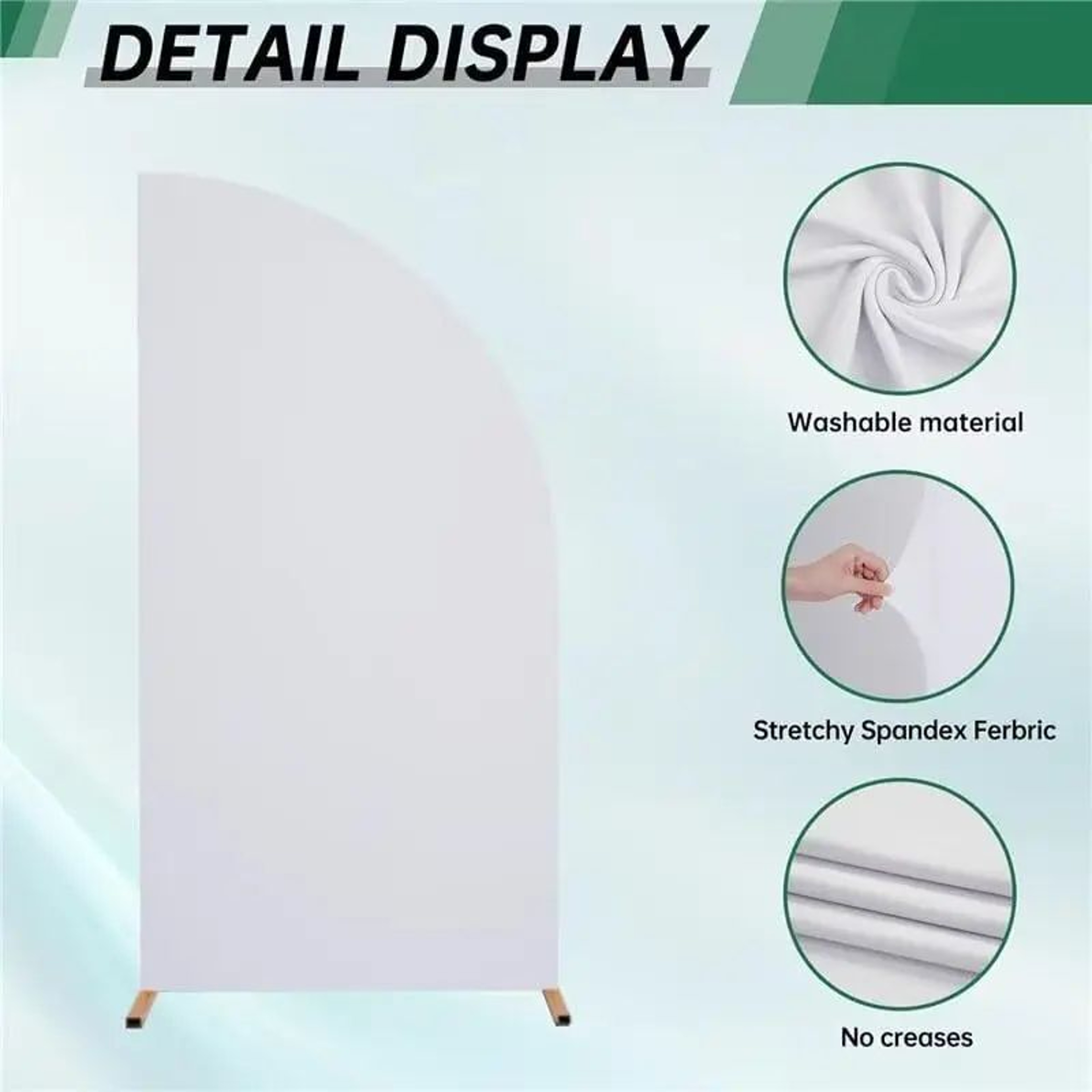 Half Moon Spandex Wedding Arch Backdrop Cover For Parties And Events 4