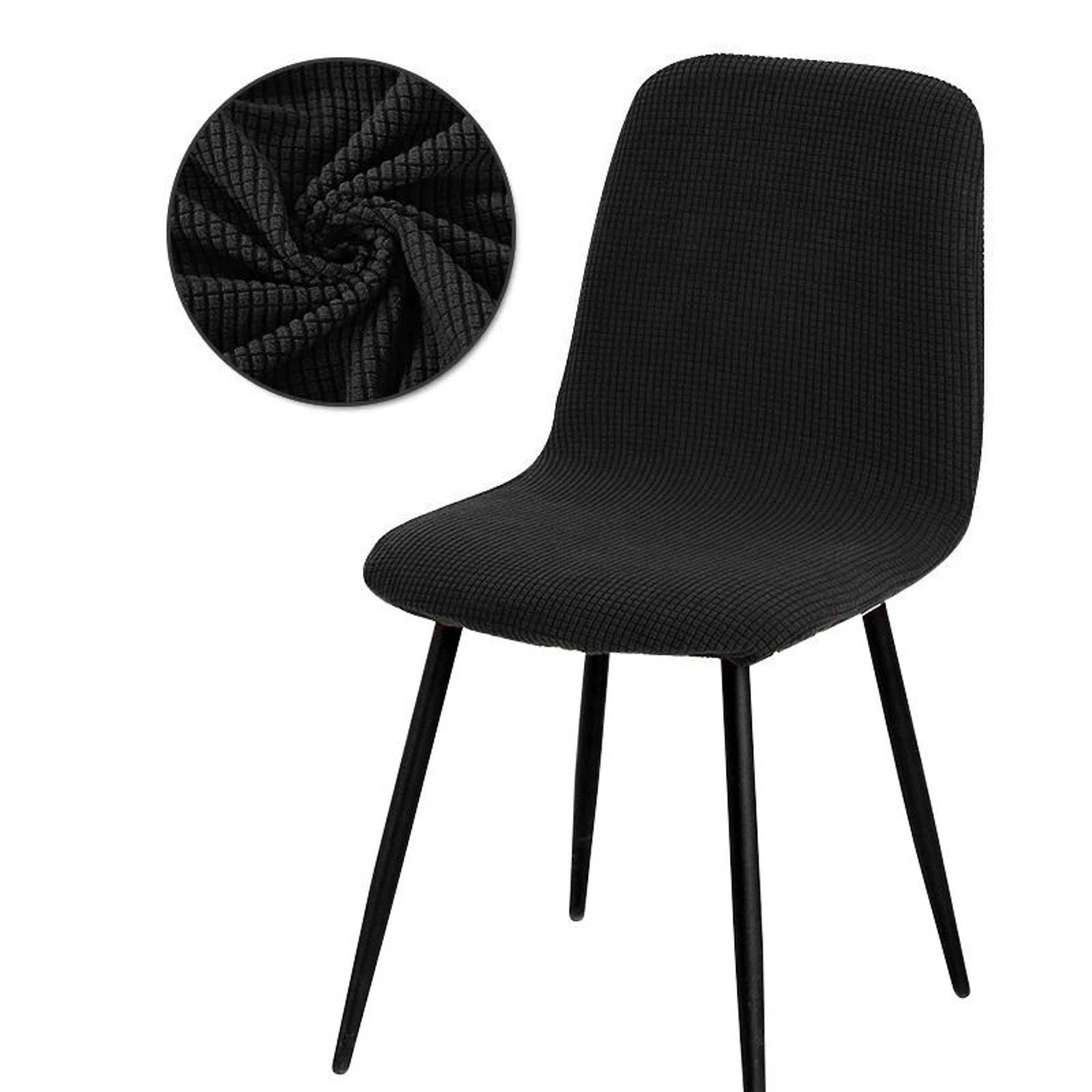 Modern Stretch Short Back Chair Cover For Office Dining And Banquet Chairs 19