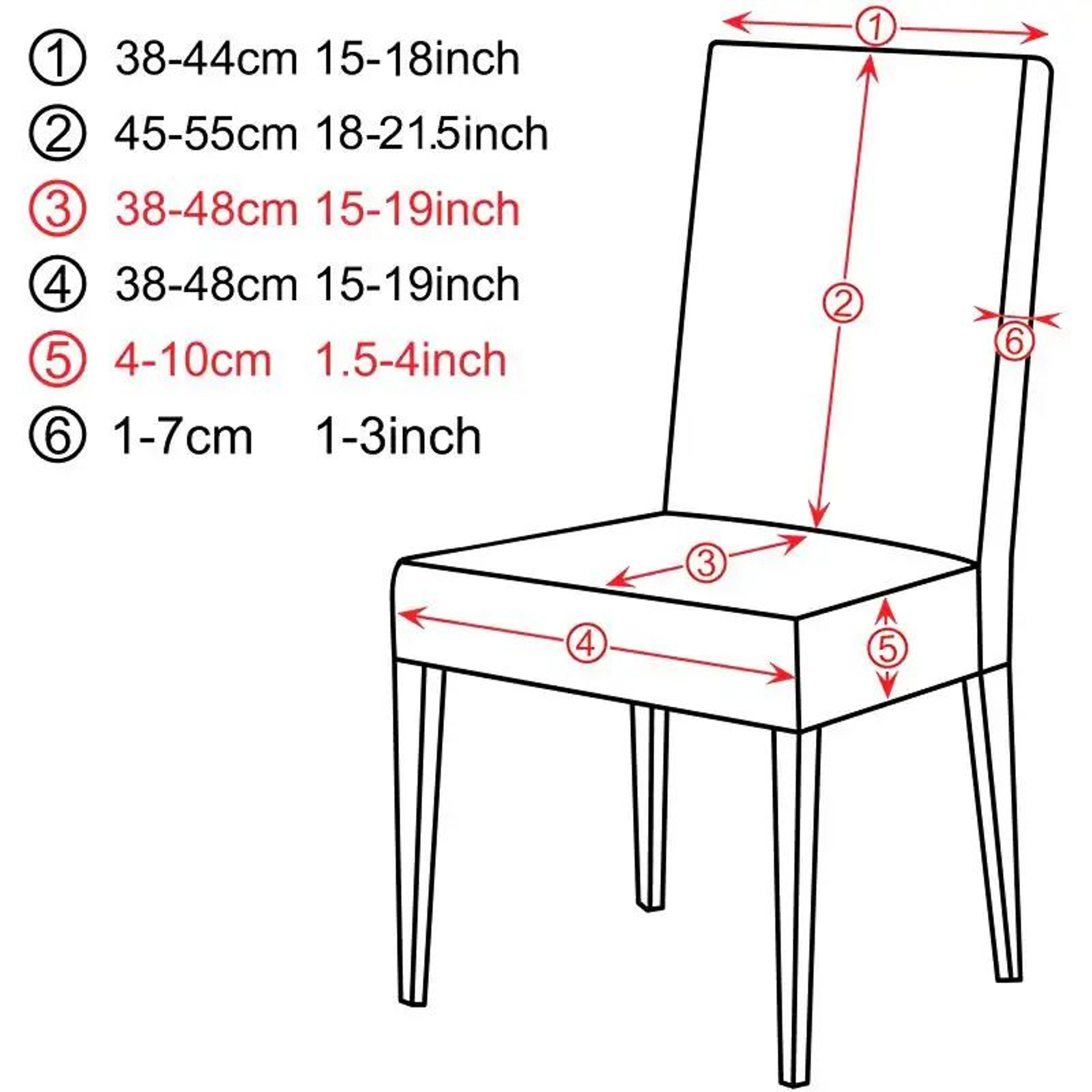 Velvet Stretch Dining Chair Cover Soft Parsons Chair Slipcover Protector – view 7