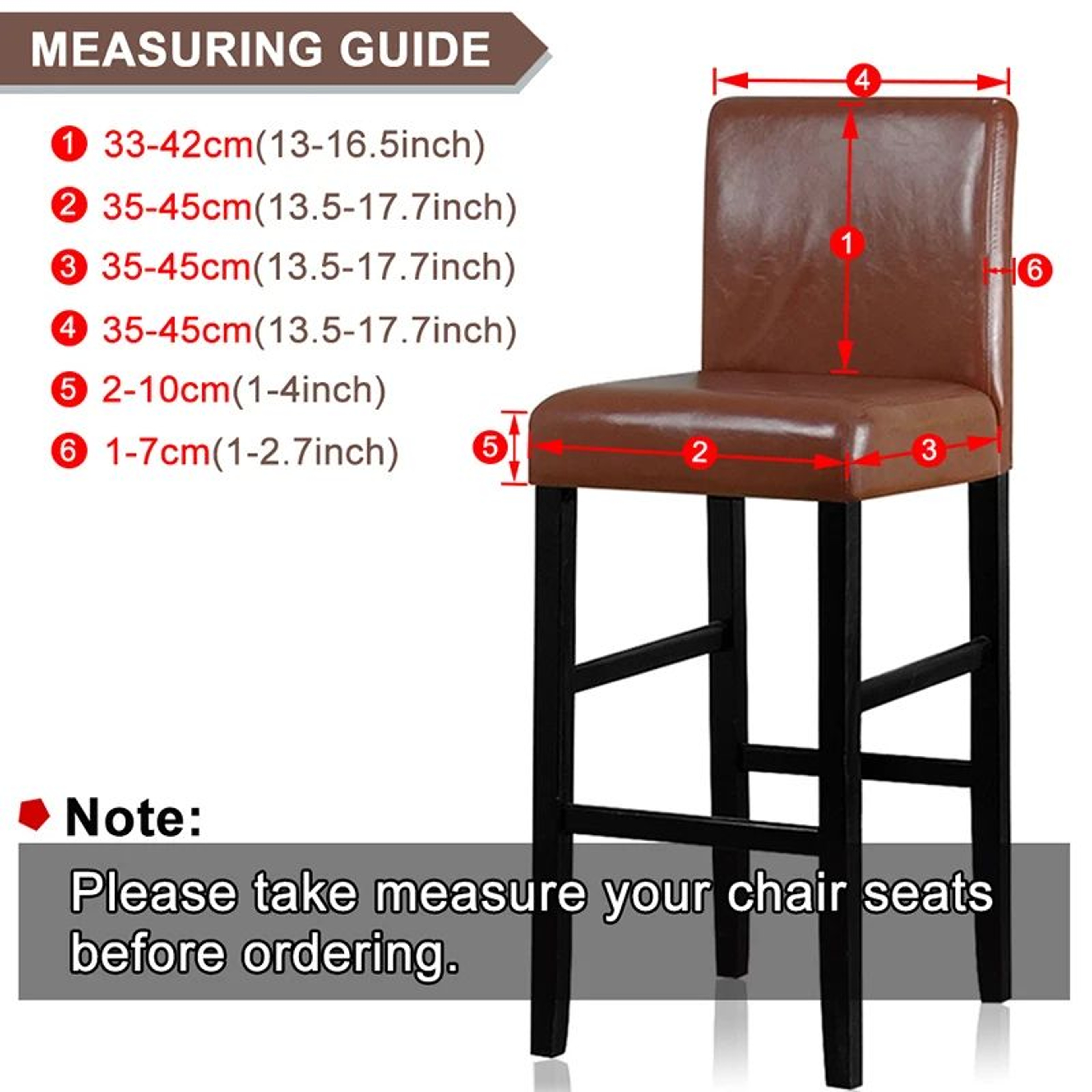 Waterproof Stretch Short Back Chair Cover For Dining And Bar Stools 1