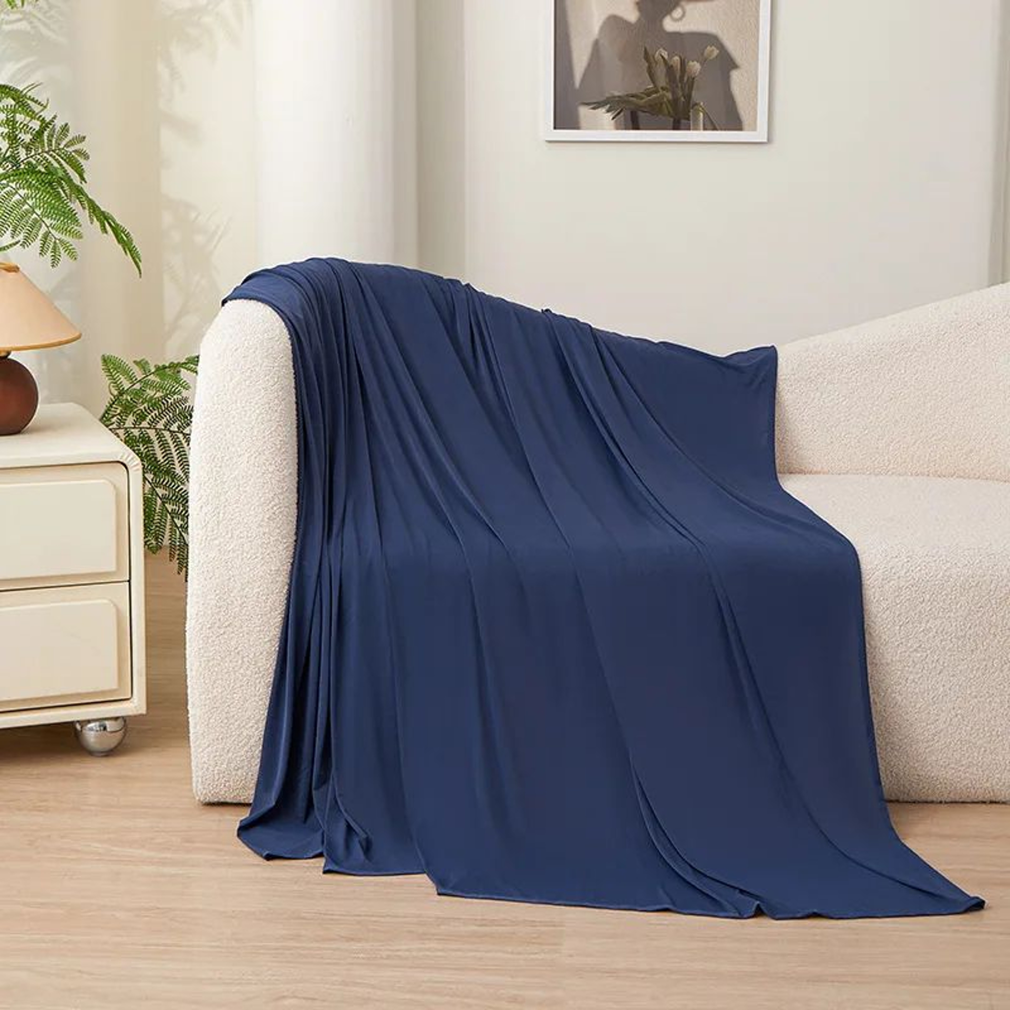 Ice Silk Cooling Blanket Lightweight Breathable Summer Bed Comforter 6