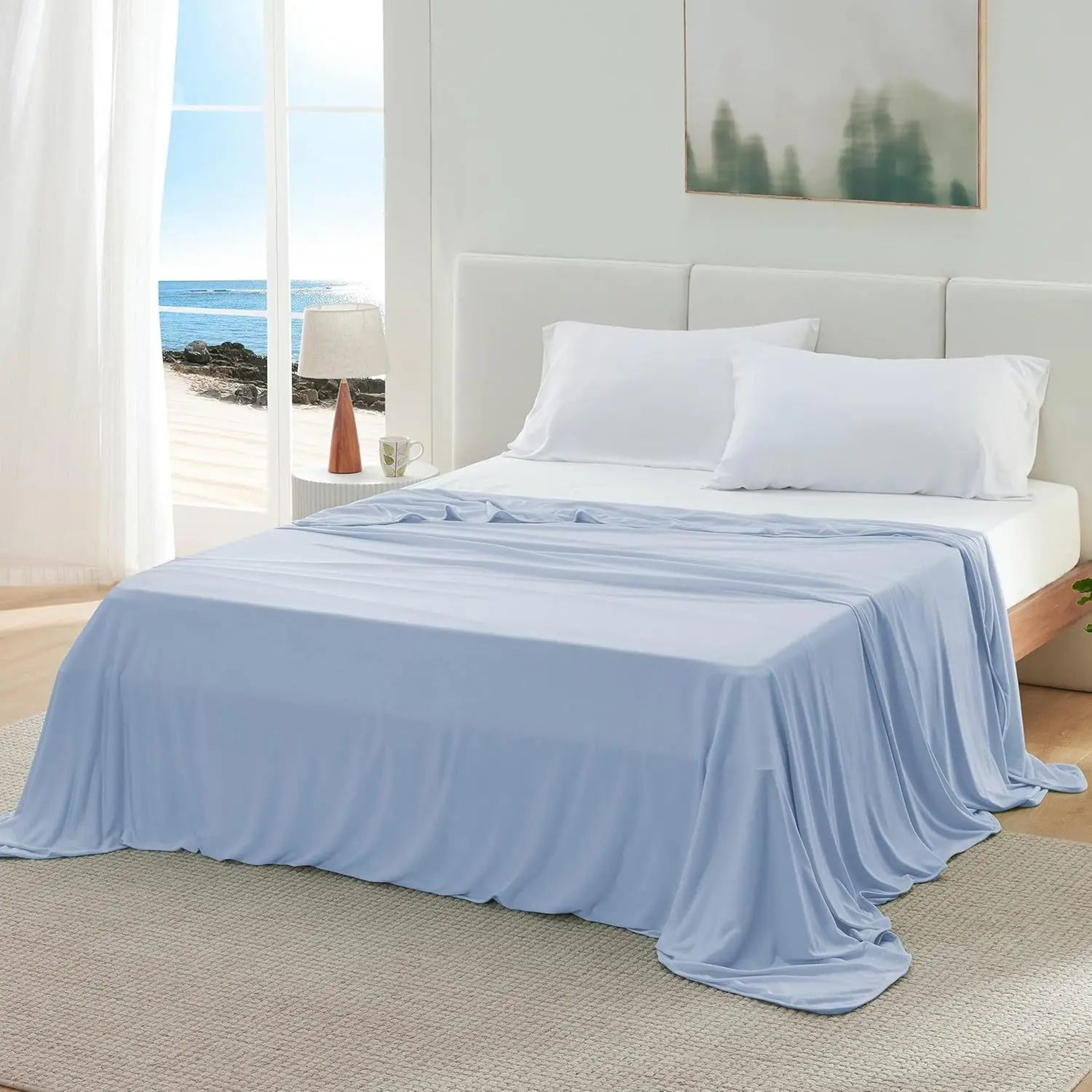 Ice Silk Cooling Blanket Lightweight Breathable Summer Bed Blanket 6