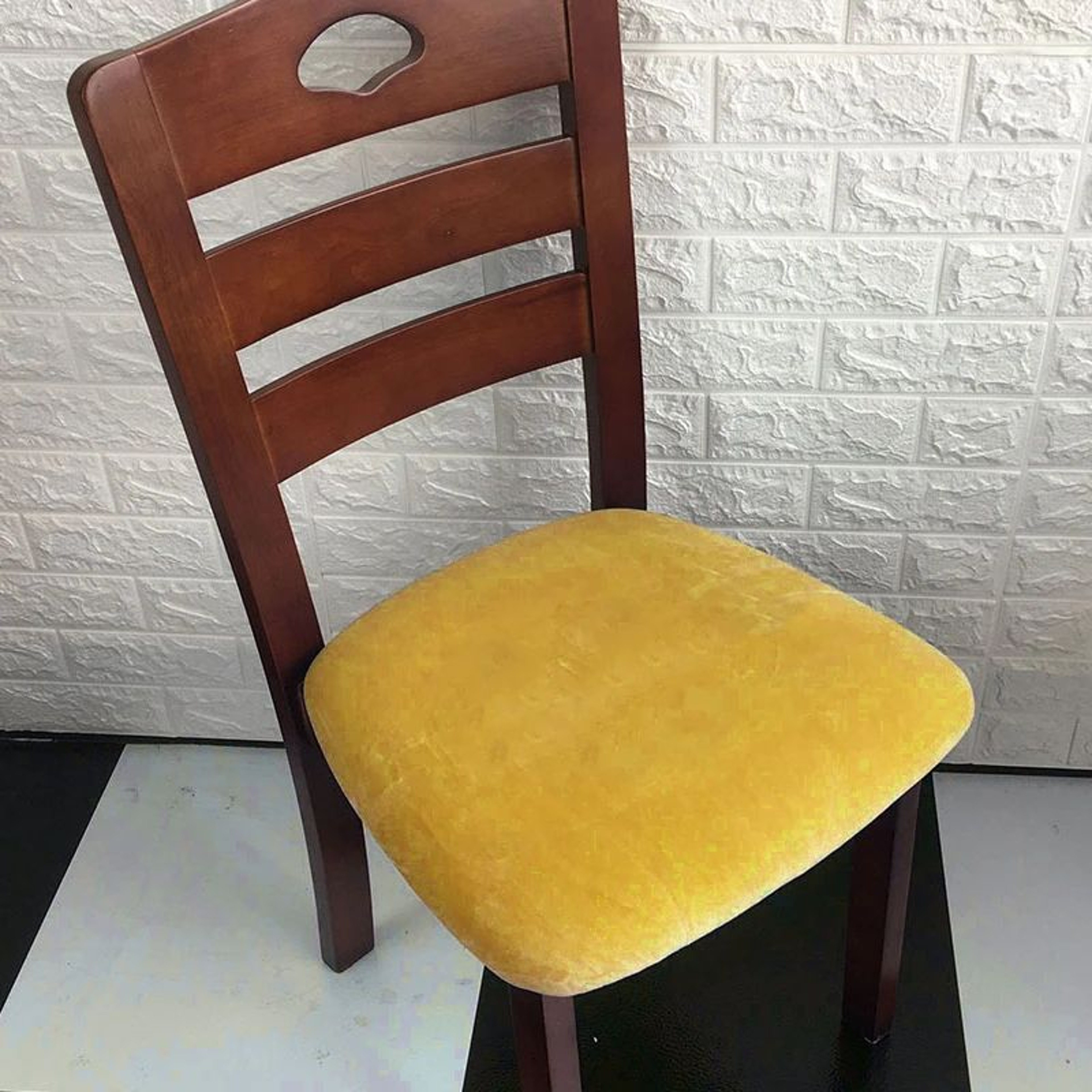 Velvet Stretch Chair Seat Cover NonSlip Elastic Furniture Protector 12