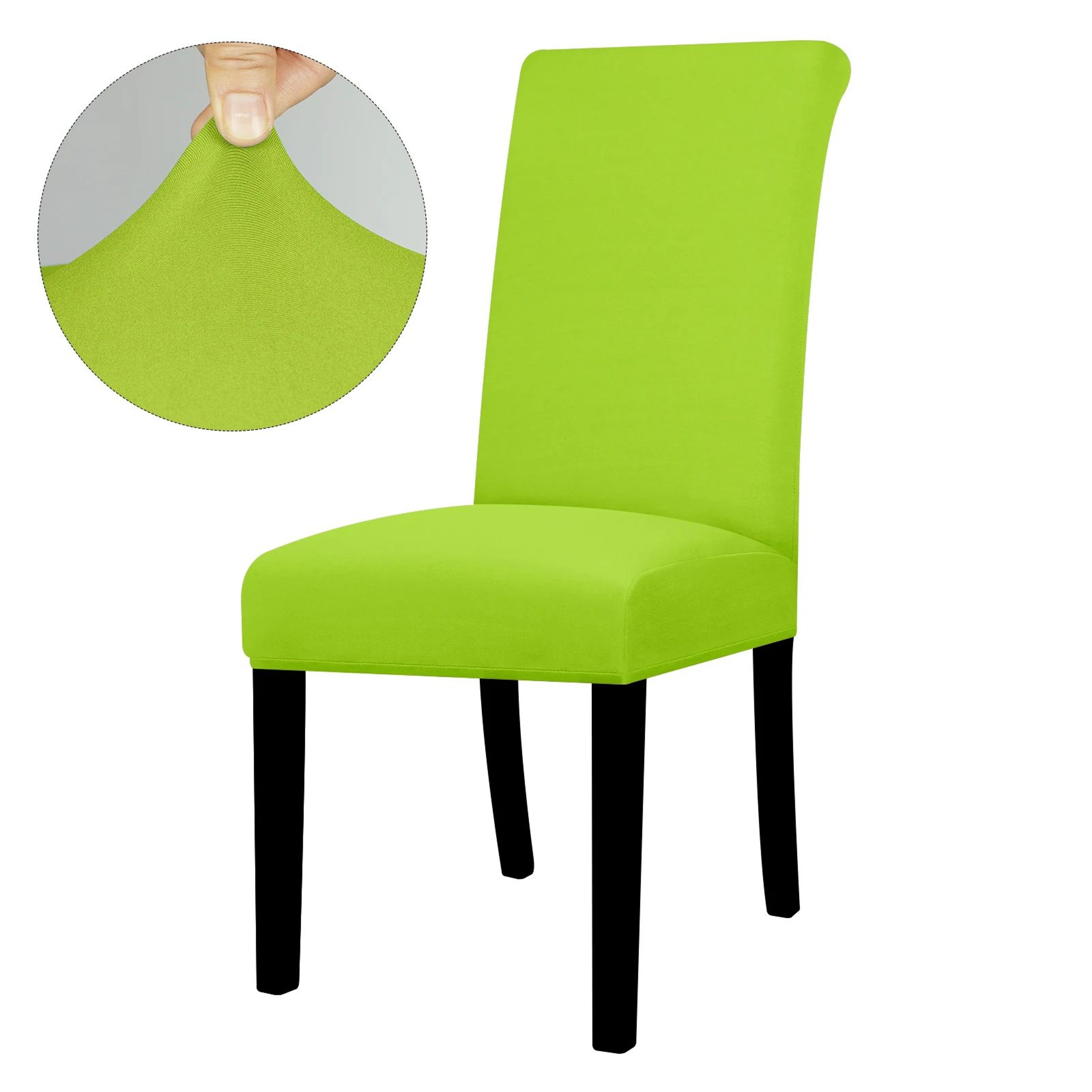 Solid Color Stretch Dining Chair Cover Washable Furniture Protector 18