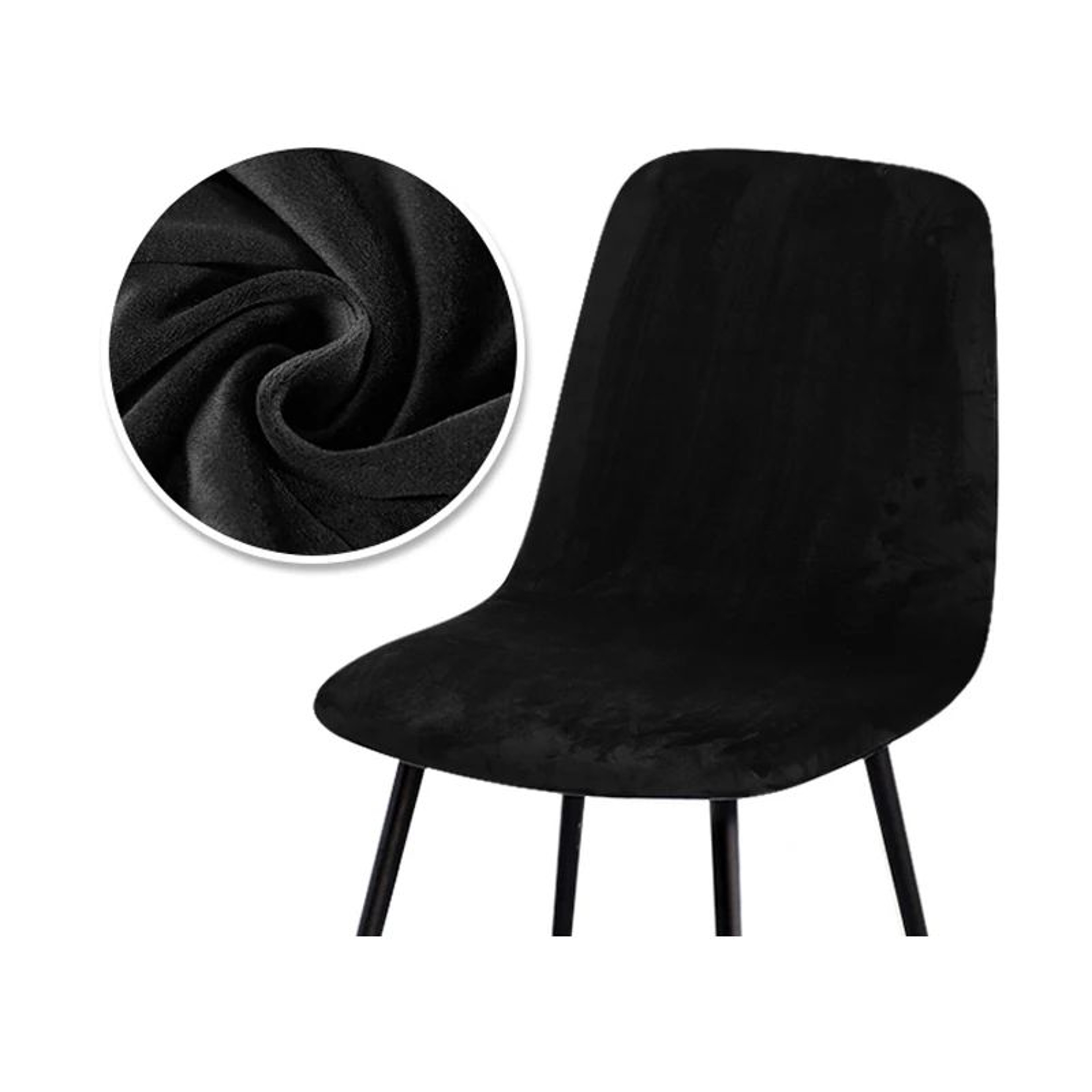 Velvet Stretch Bar Chair Cover Soft Solid Color Protective Slipcover 8
