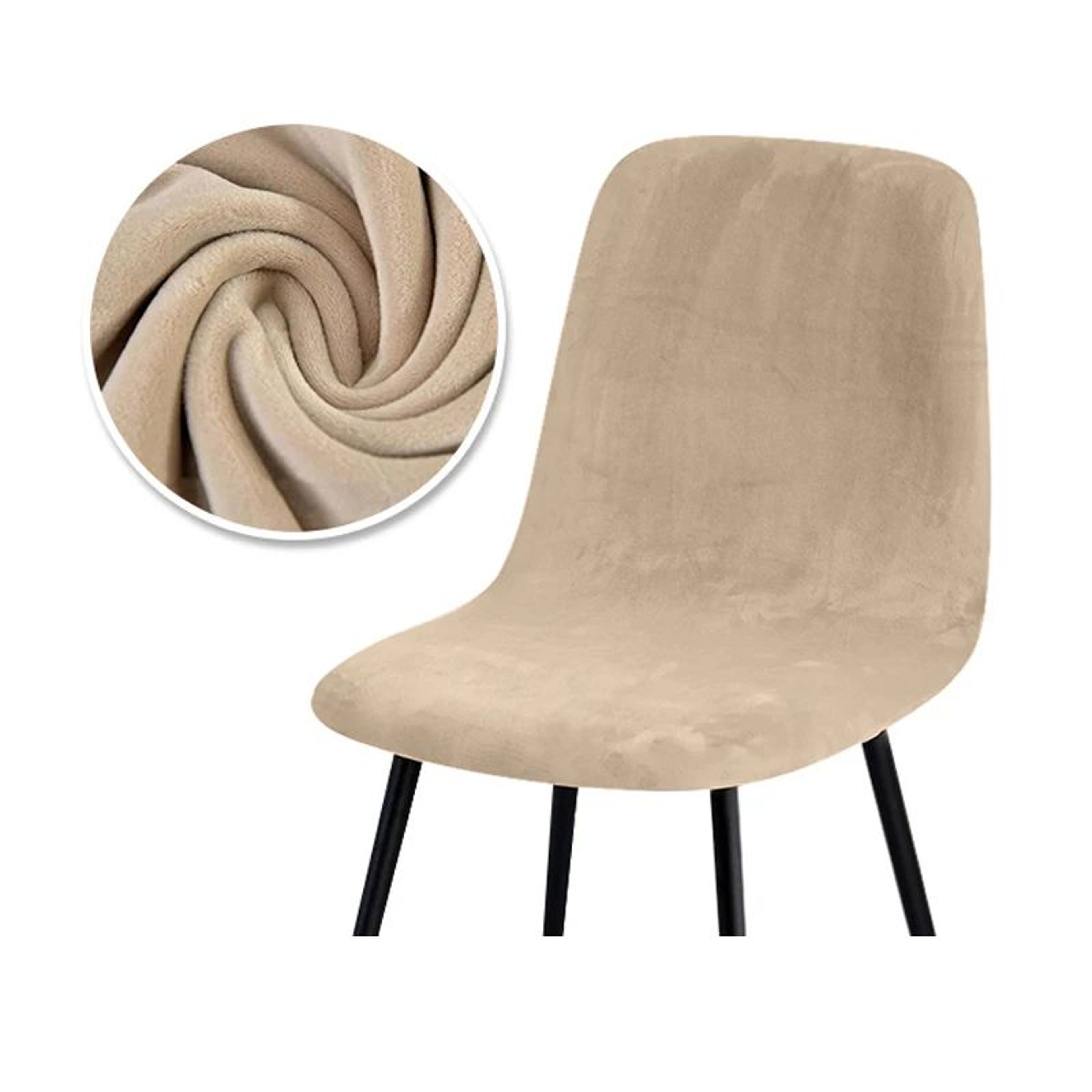Velvet Stretch Bar Chair Cover Soft Solid Color Protective Slipcover 10