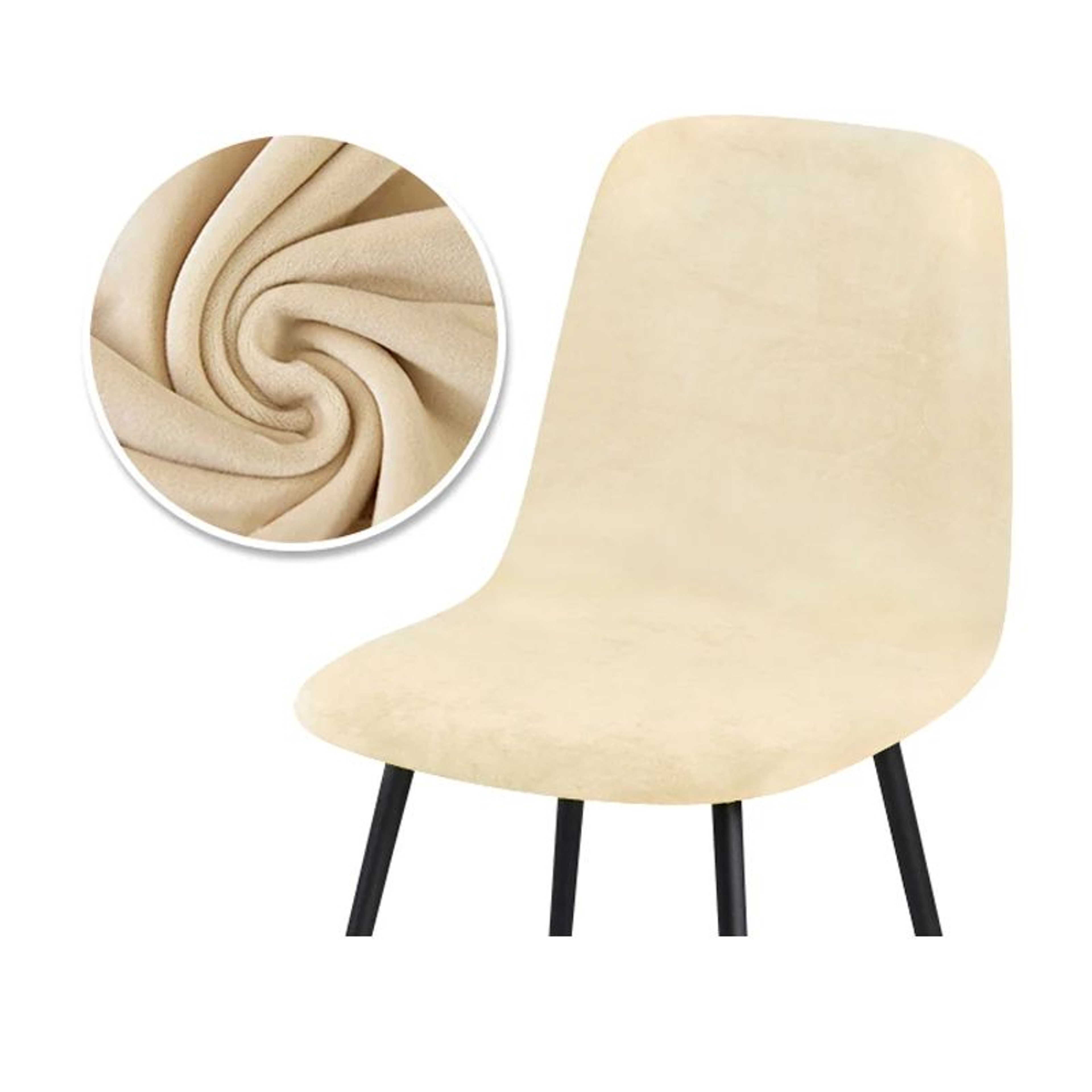 Velvet Stretch Bar Chair Cover Soft Solid Color Protective Slipcover 11