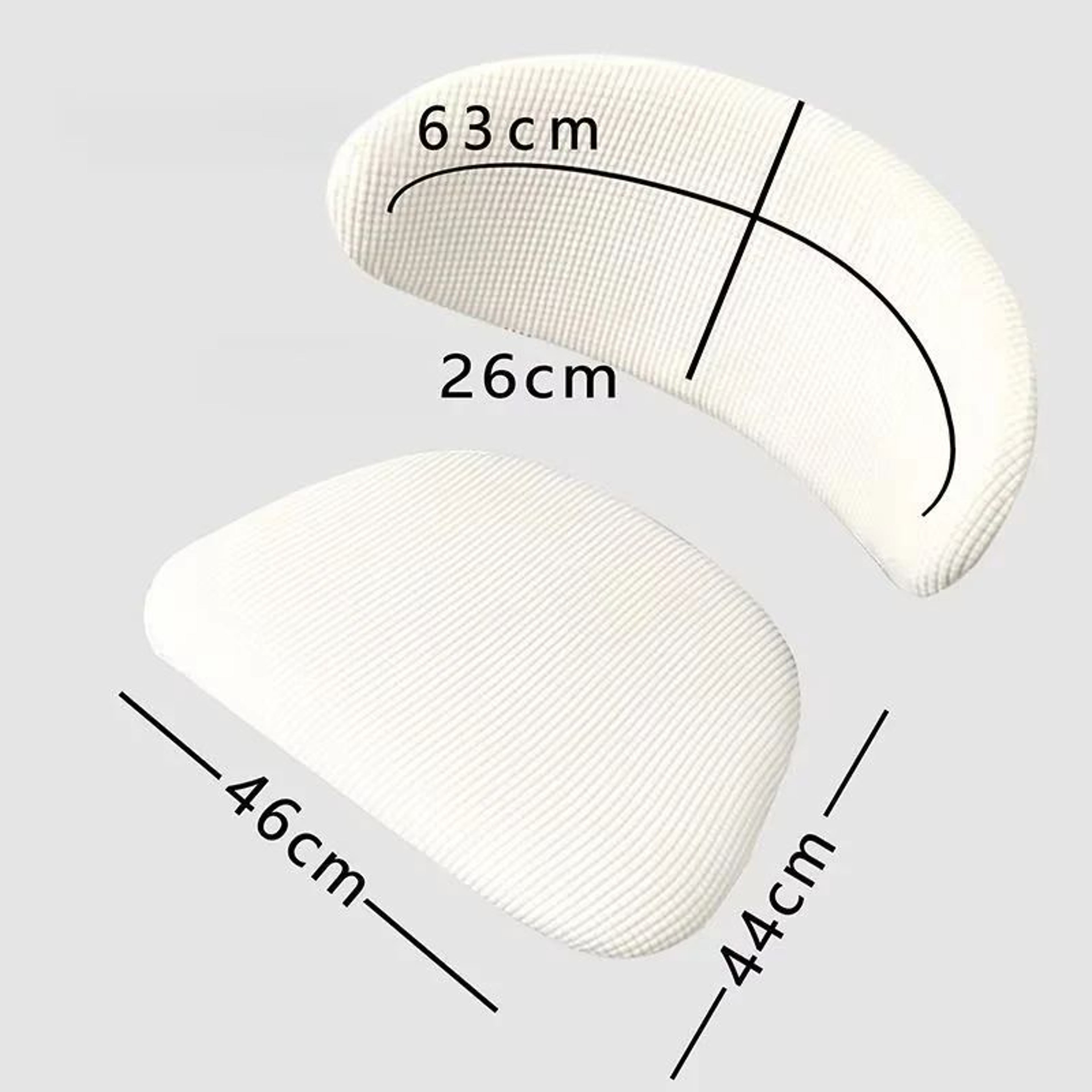 C-Shaped Stretch Dining Chair Cover Set for Curved Backrest Protection – view 5