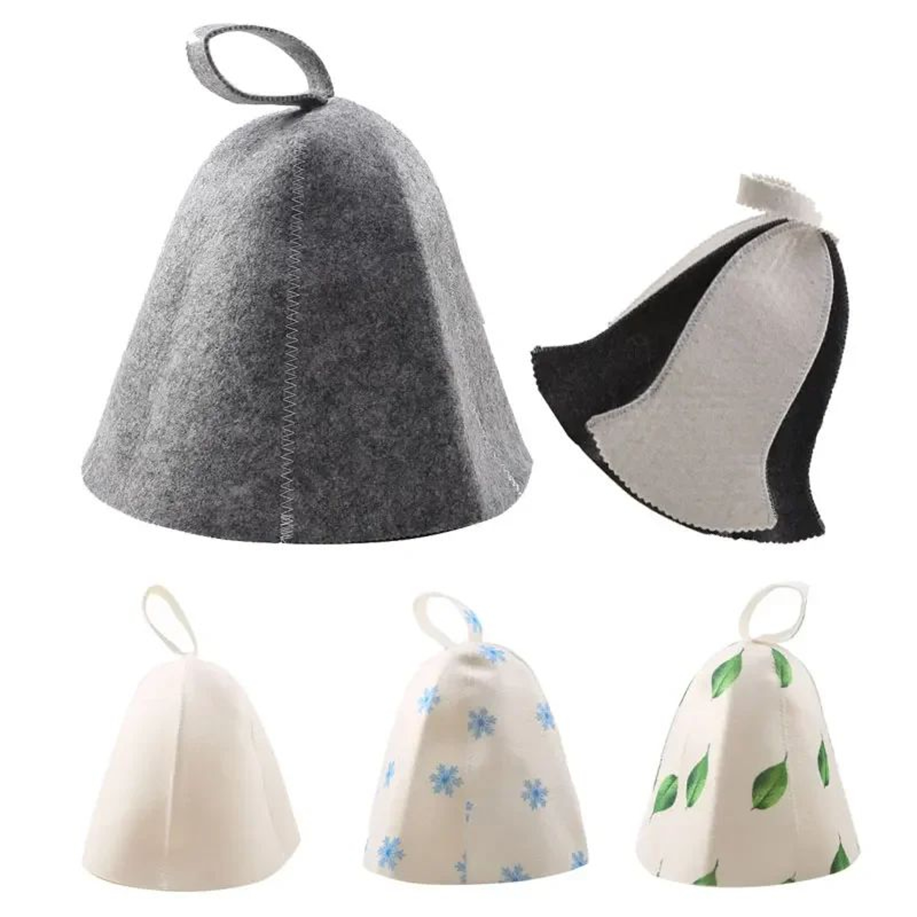 Wool Sauna Hat Heat Protection Cap For Men And Women 0