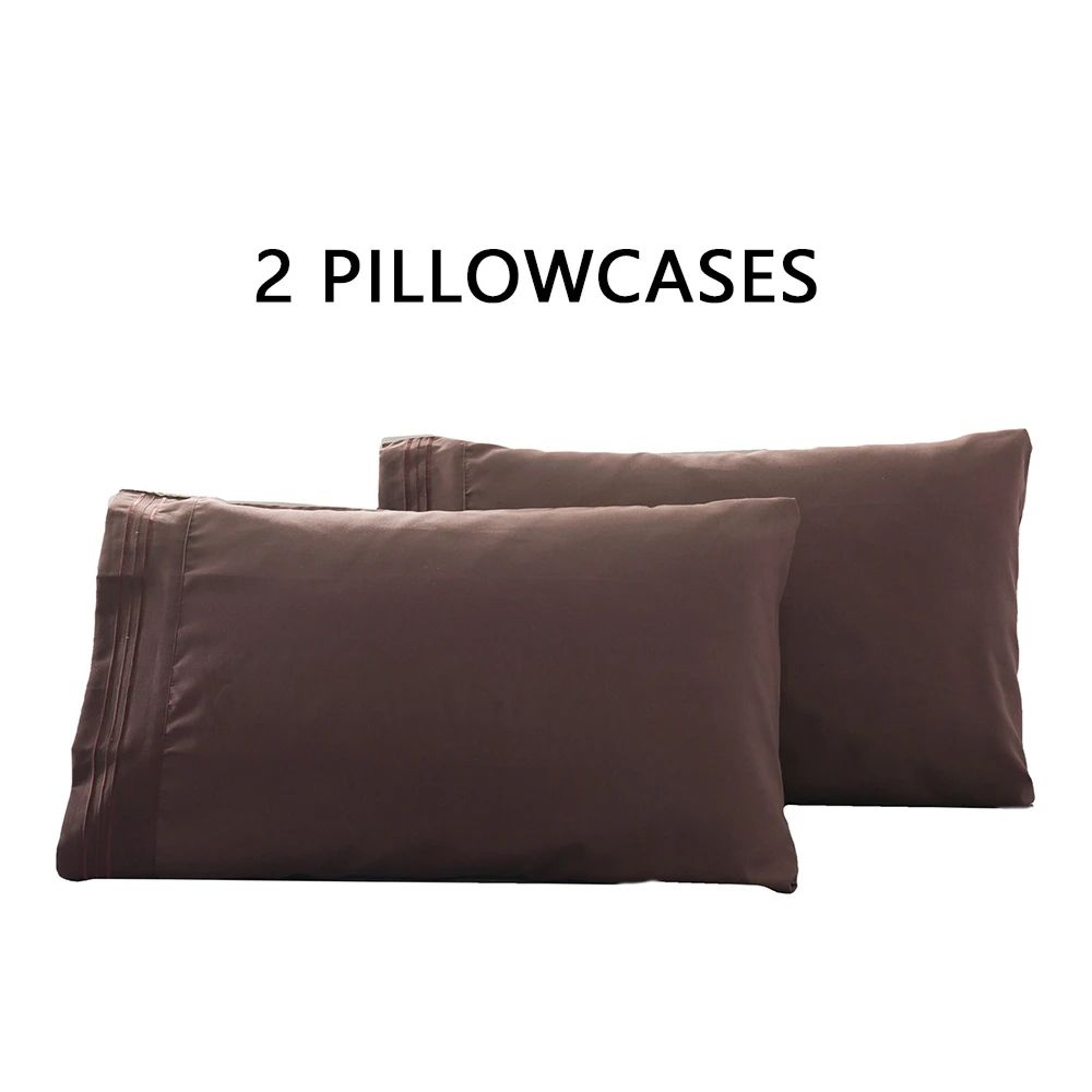Soft Breathable Envelope Pillowcase Set 2PCS For Queen And King Beds 6