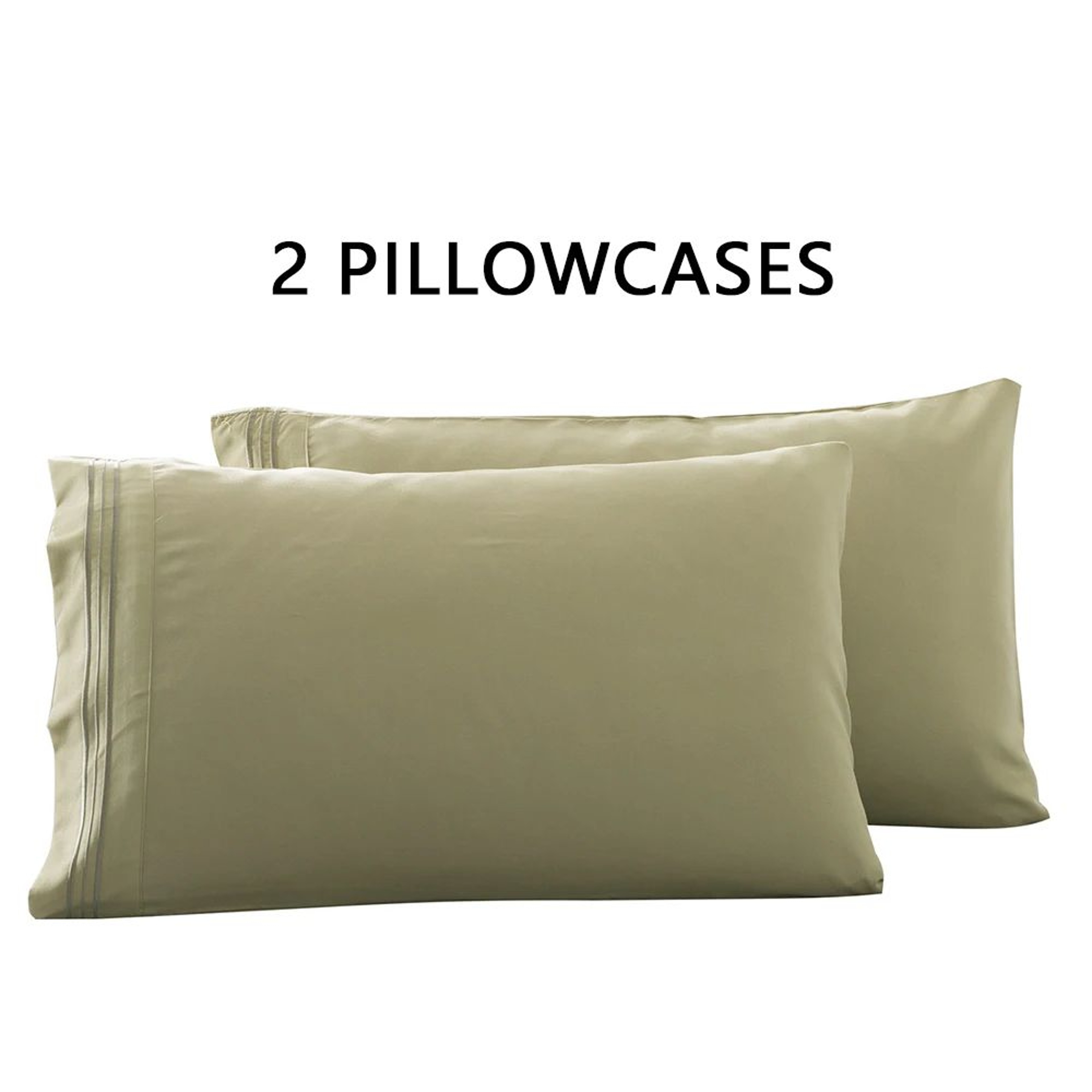 Soft Breathable Envelope Pillowcase Set 2PCS For Queen And King Beds 12