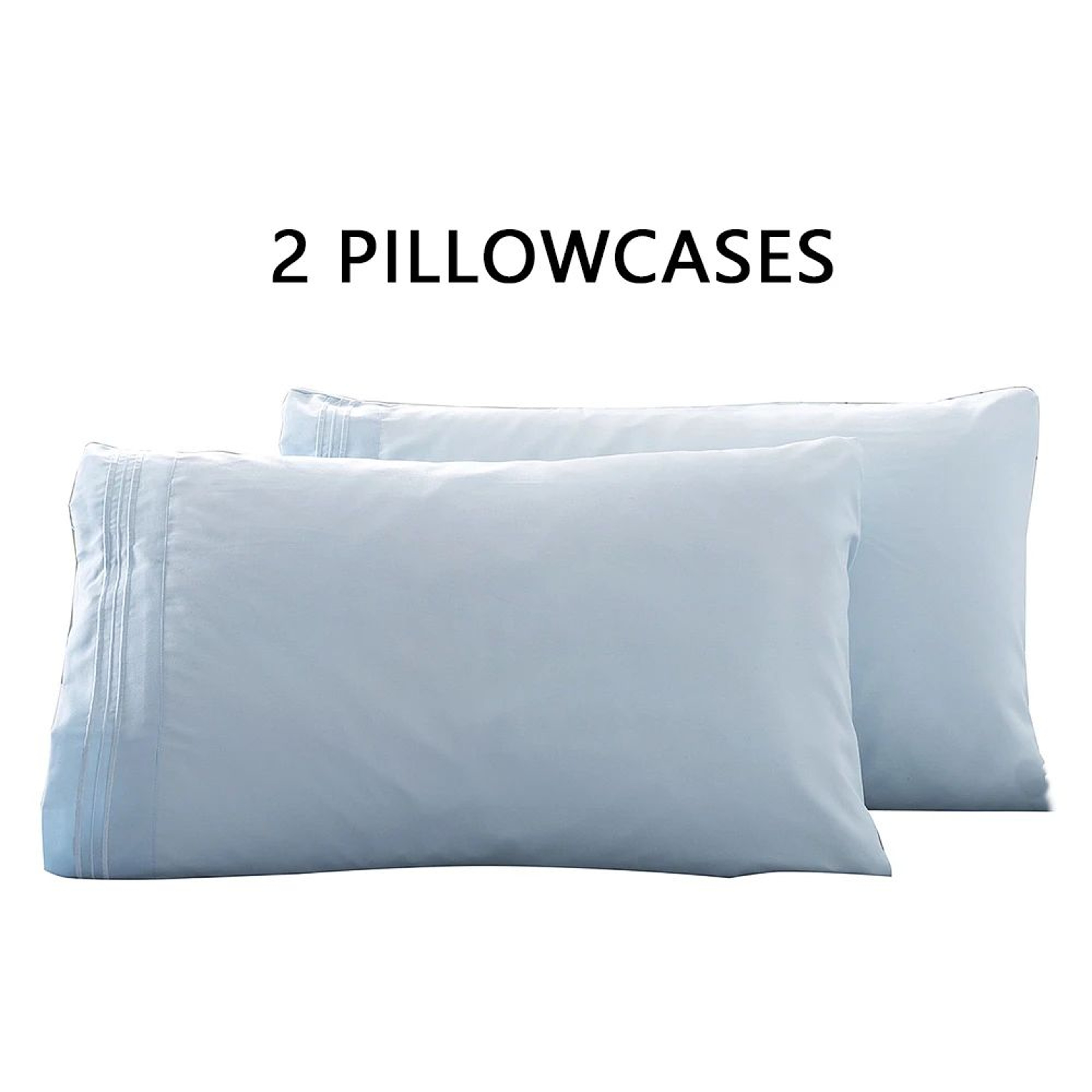 Soft Breathable Envelope Pillowcase Set 2PCS For Queen And King Beds 10