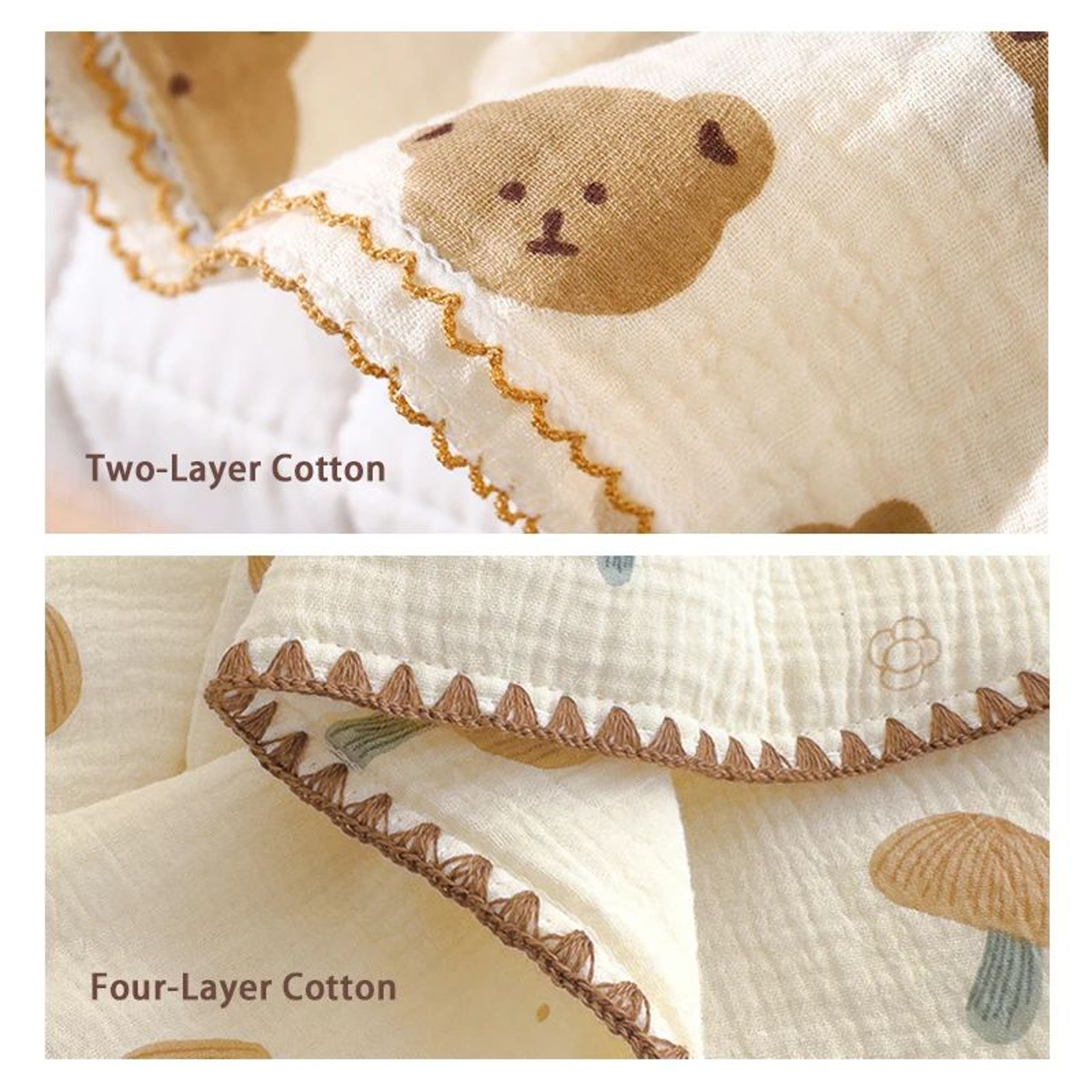Soft Breathable 100% Cotton Muslin Baby Swaddle Blanket for Newborns – view 6