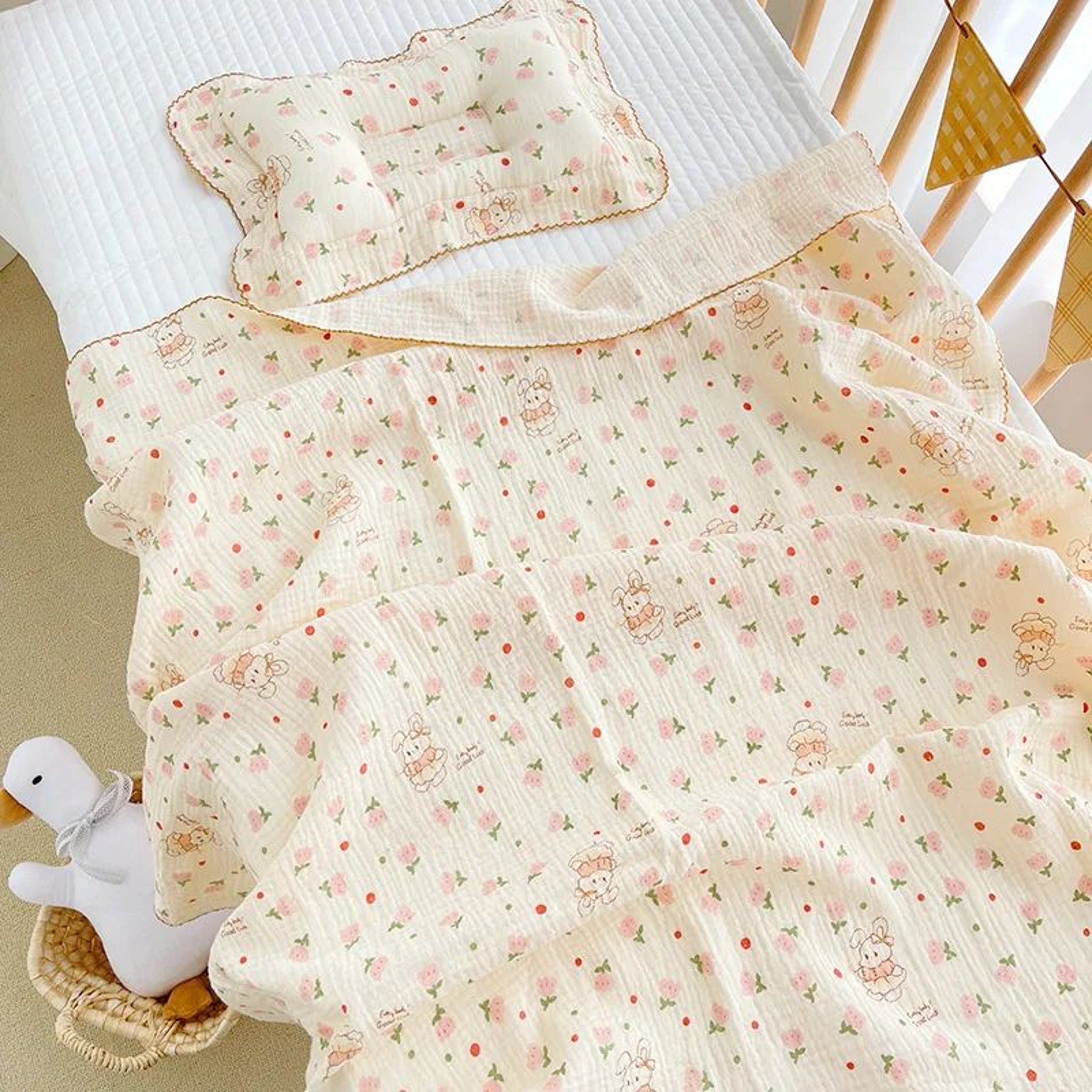 Soft Breathable 100% Cotton Muslin Baby Swaddle Blanket for Newborns – view 12