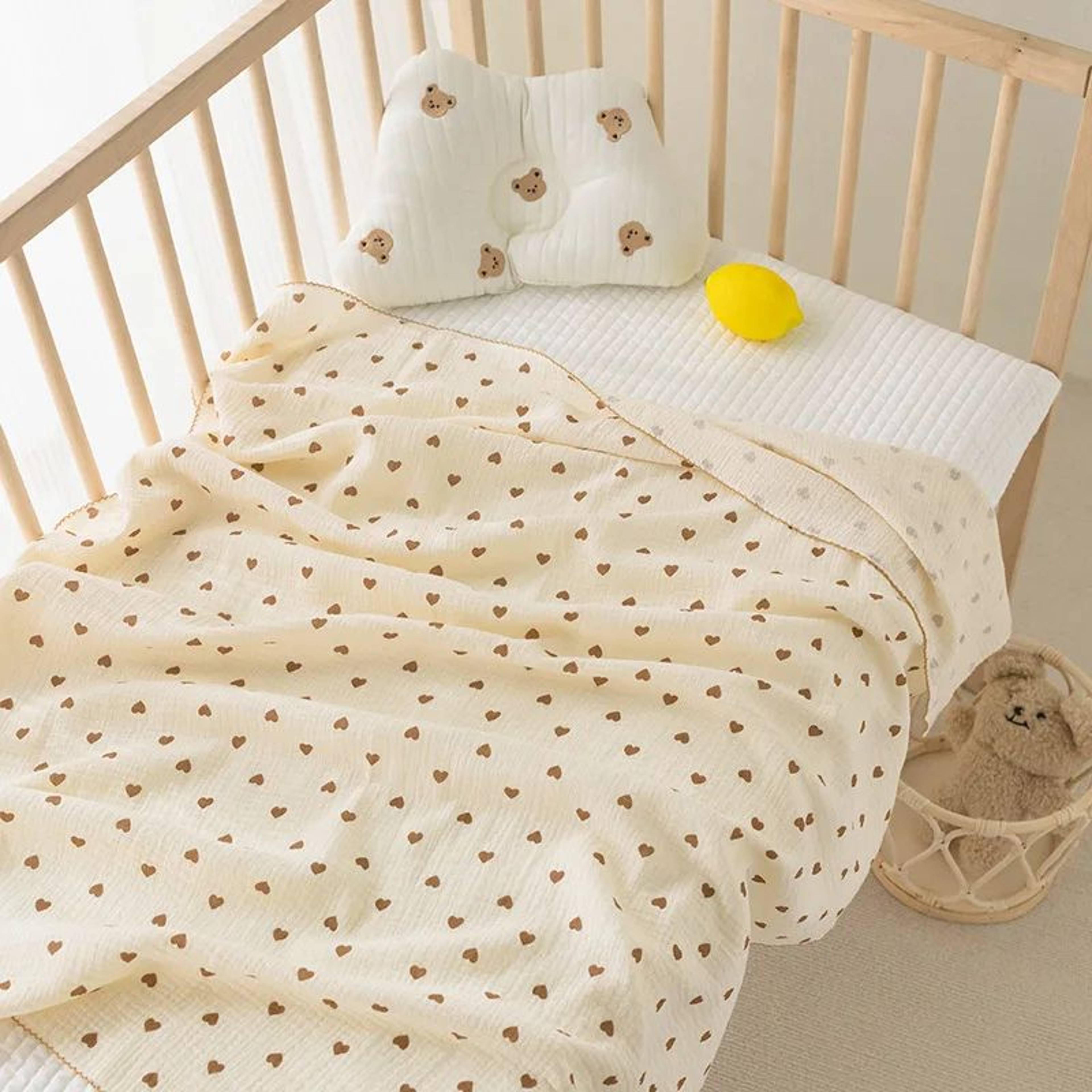 Soft Breathable 100% Cotton Muslin Baby Swaddle Blanket for Newborns – view 8