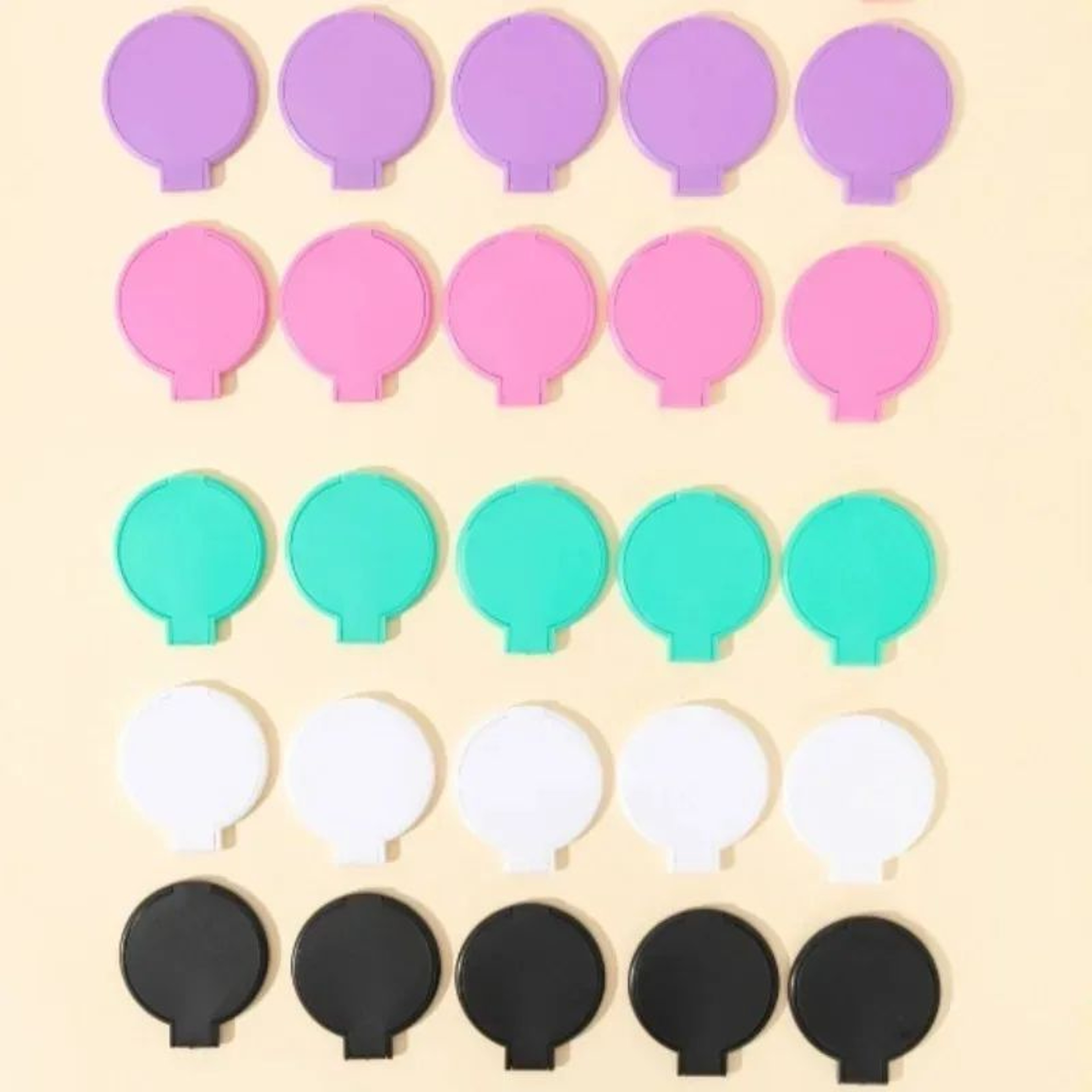 25PCS Mini Foldable Makeup Mirror Set Portable Travel Pocket Mirrors 5