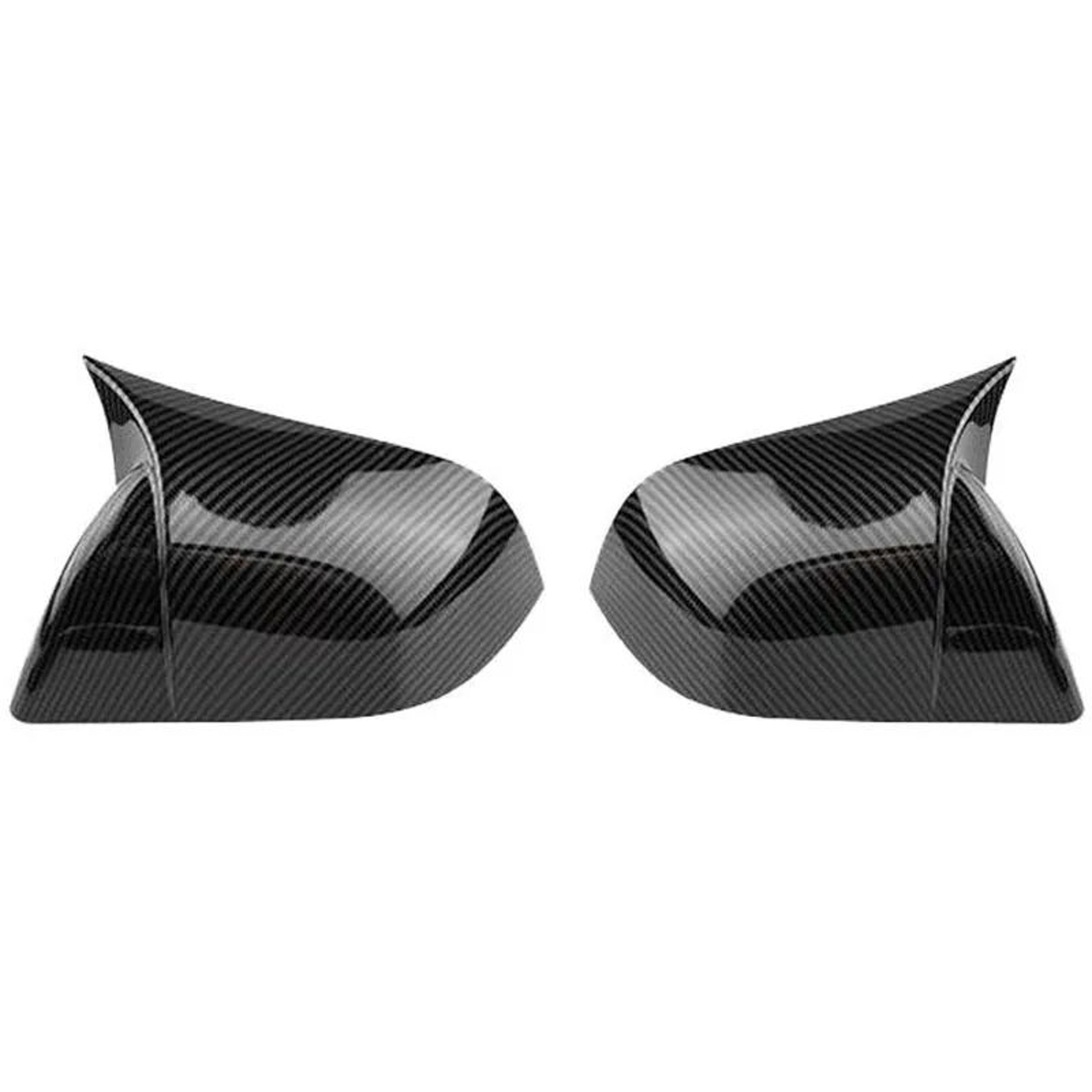 Tesla Model 3 Horn Style Mirror Covers Gloss Black Exterior Overlay 20212024 3