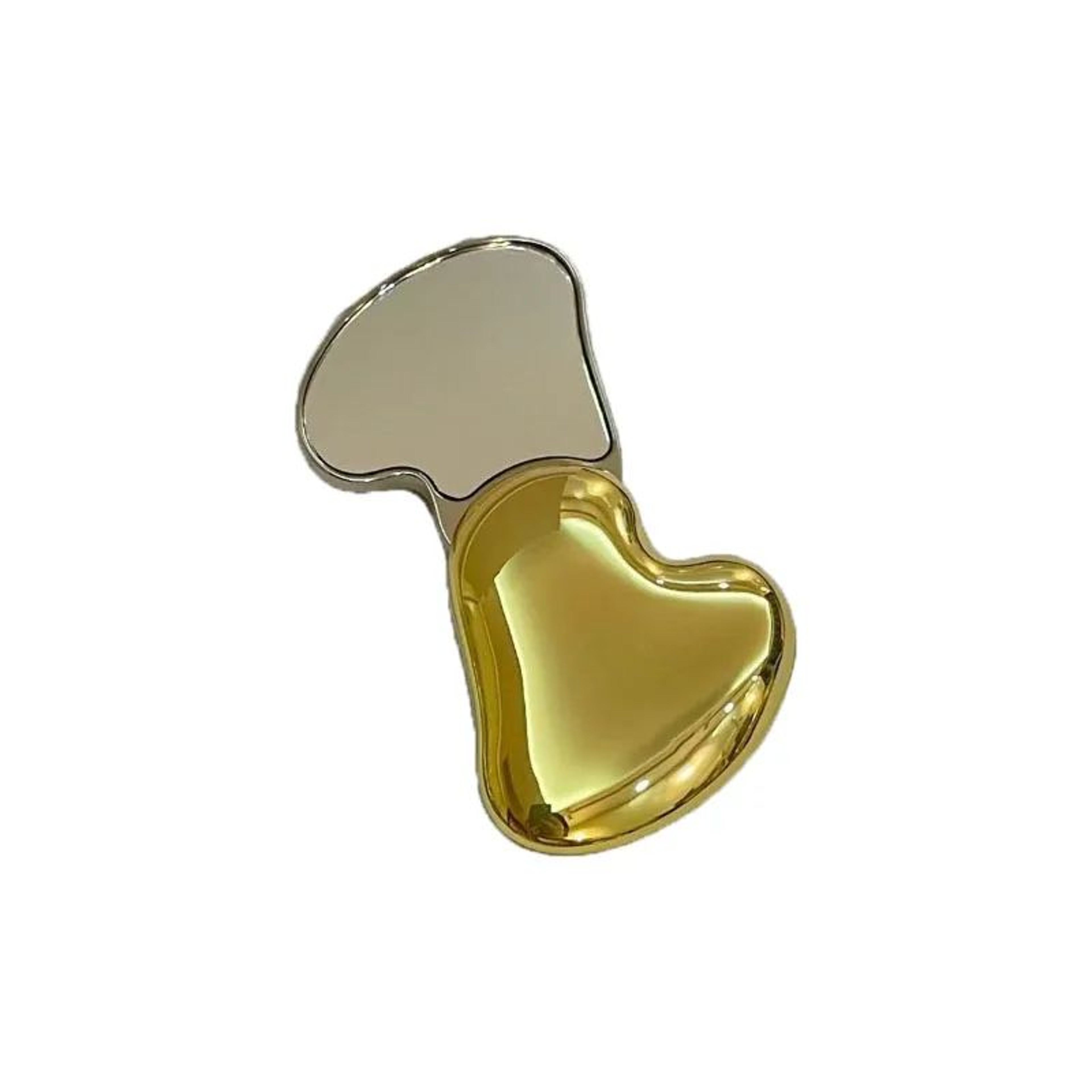 Elegant HeartShaped Metal Pocket Makeup Mirror 11