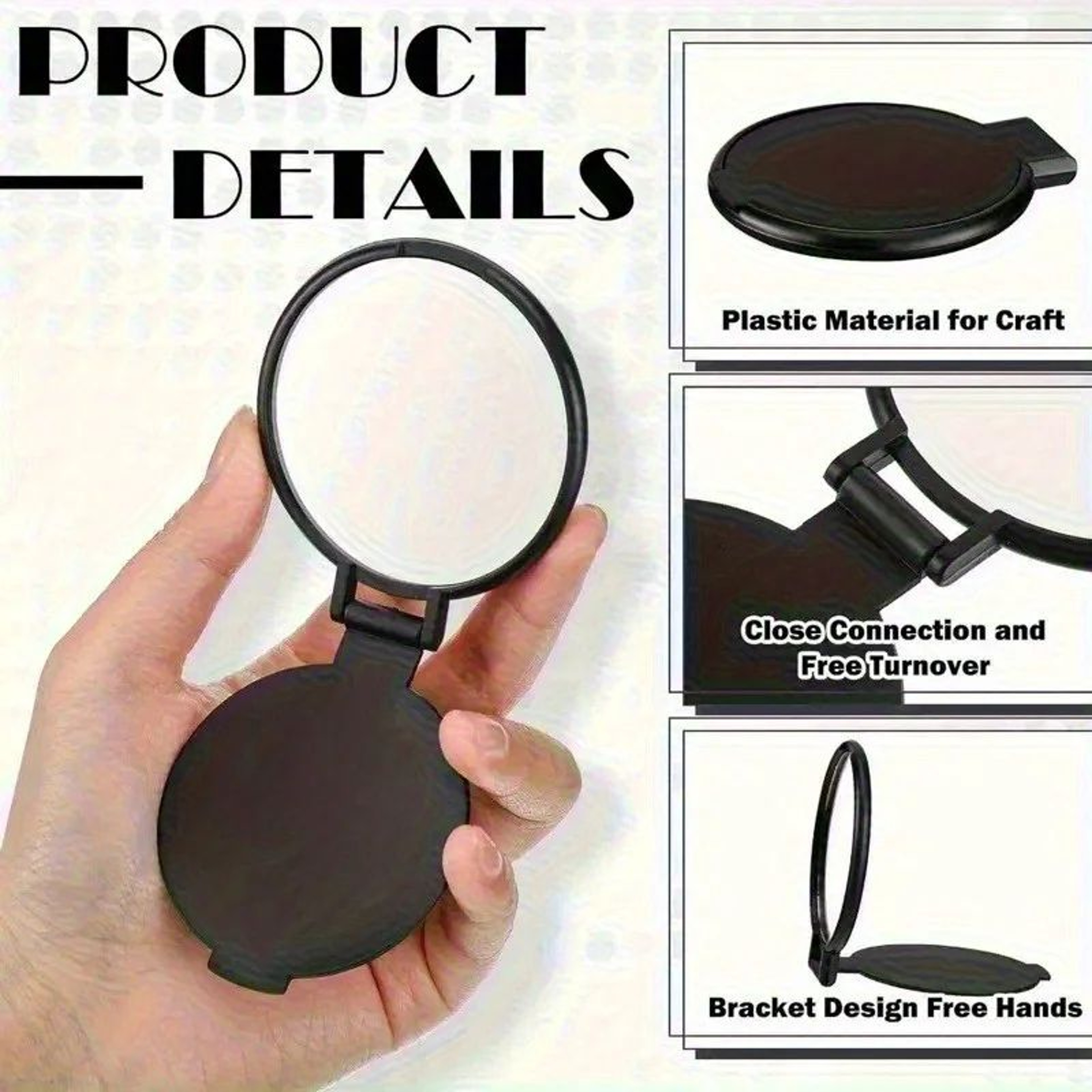 50PCS Mini Folding Pocket Makeup Mirrors For Travel And Everyday TouchUps 4