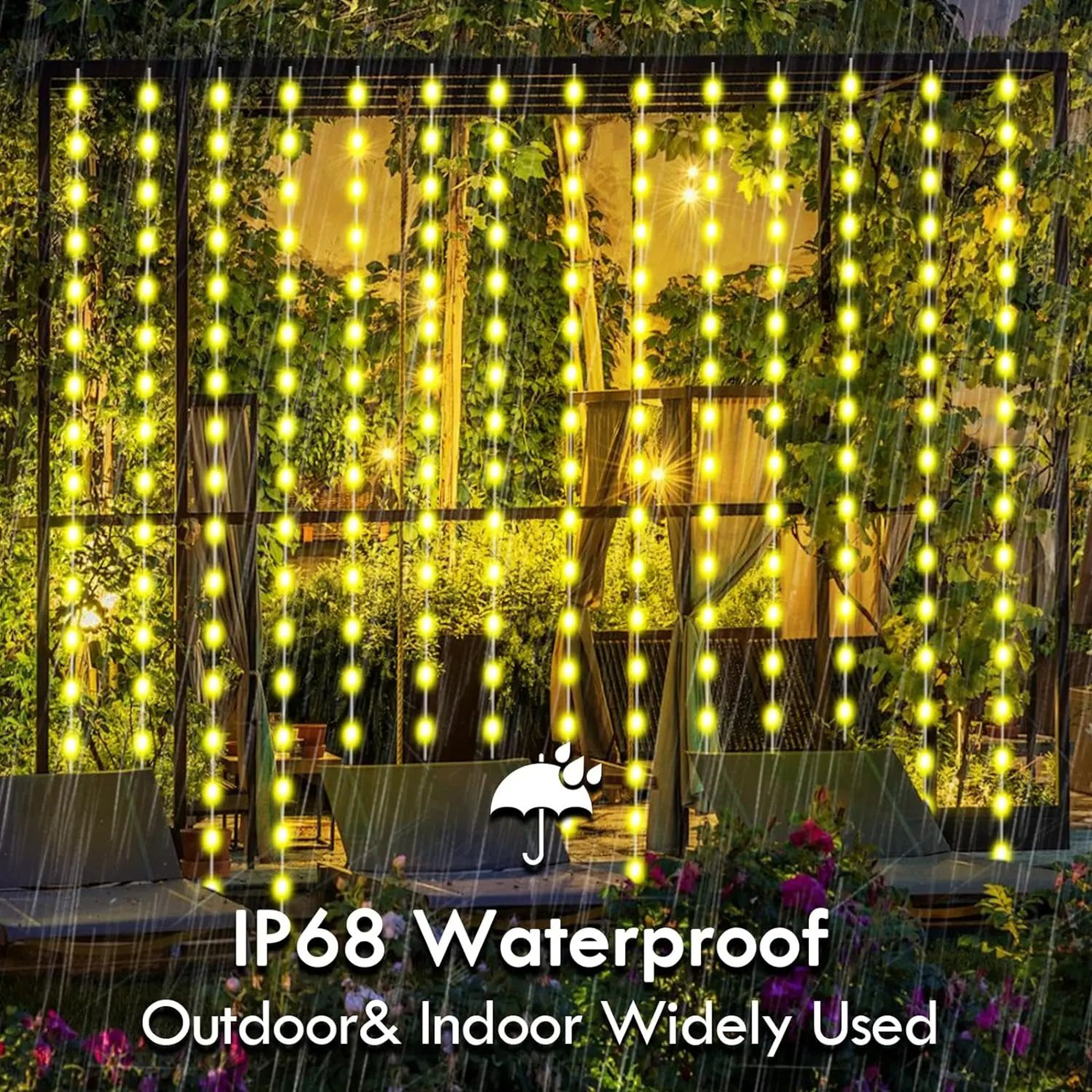 3M RGB Smart LED Curtain Lights With App Control And Remote USB Powered Fairy Lights 3