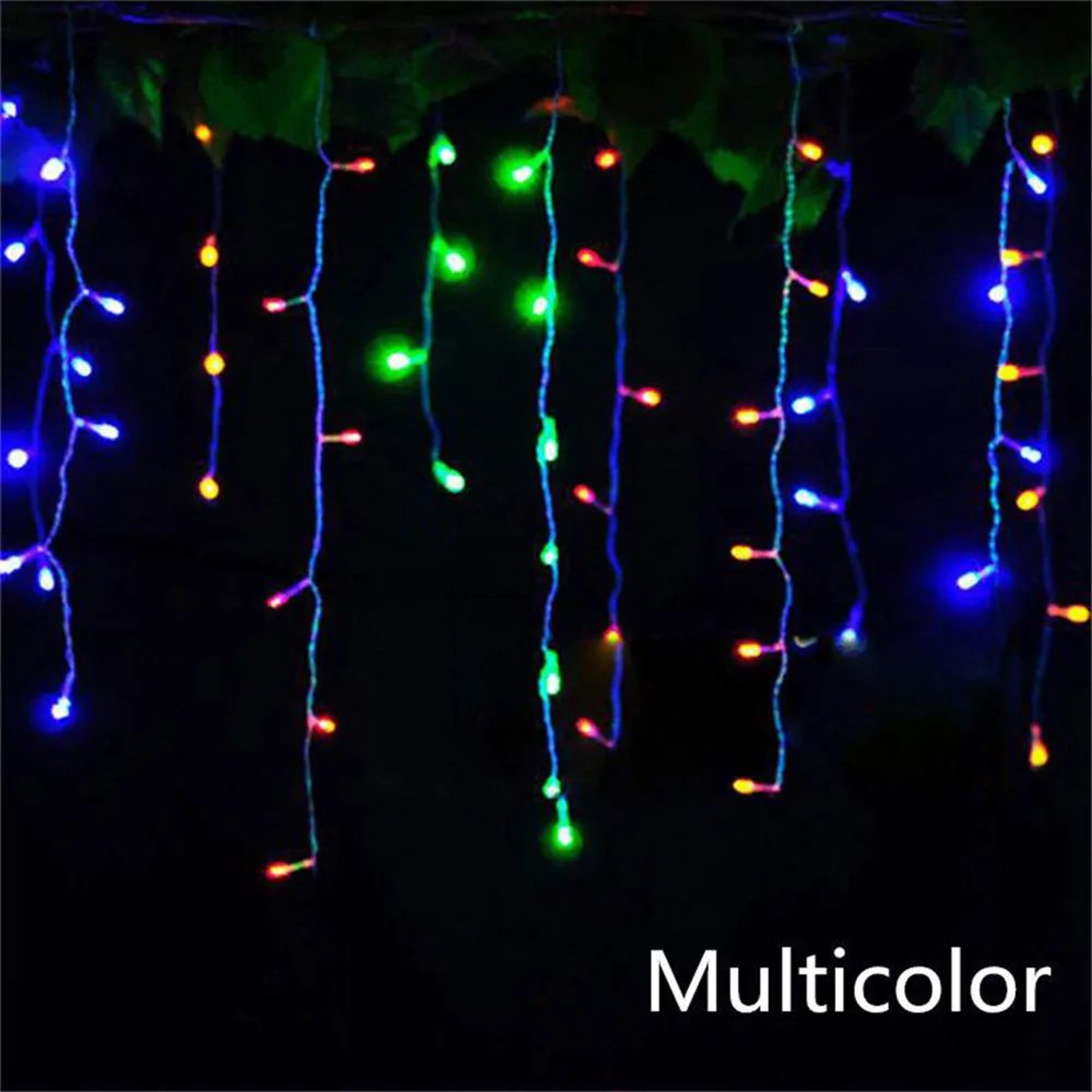 5M Waterfall LED Curtain String Lights With 8 Modes For Christmas And Outdoor Decor 9