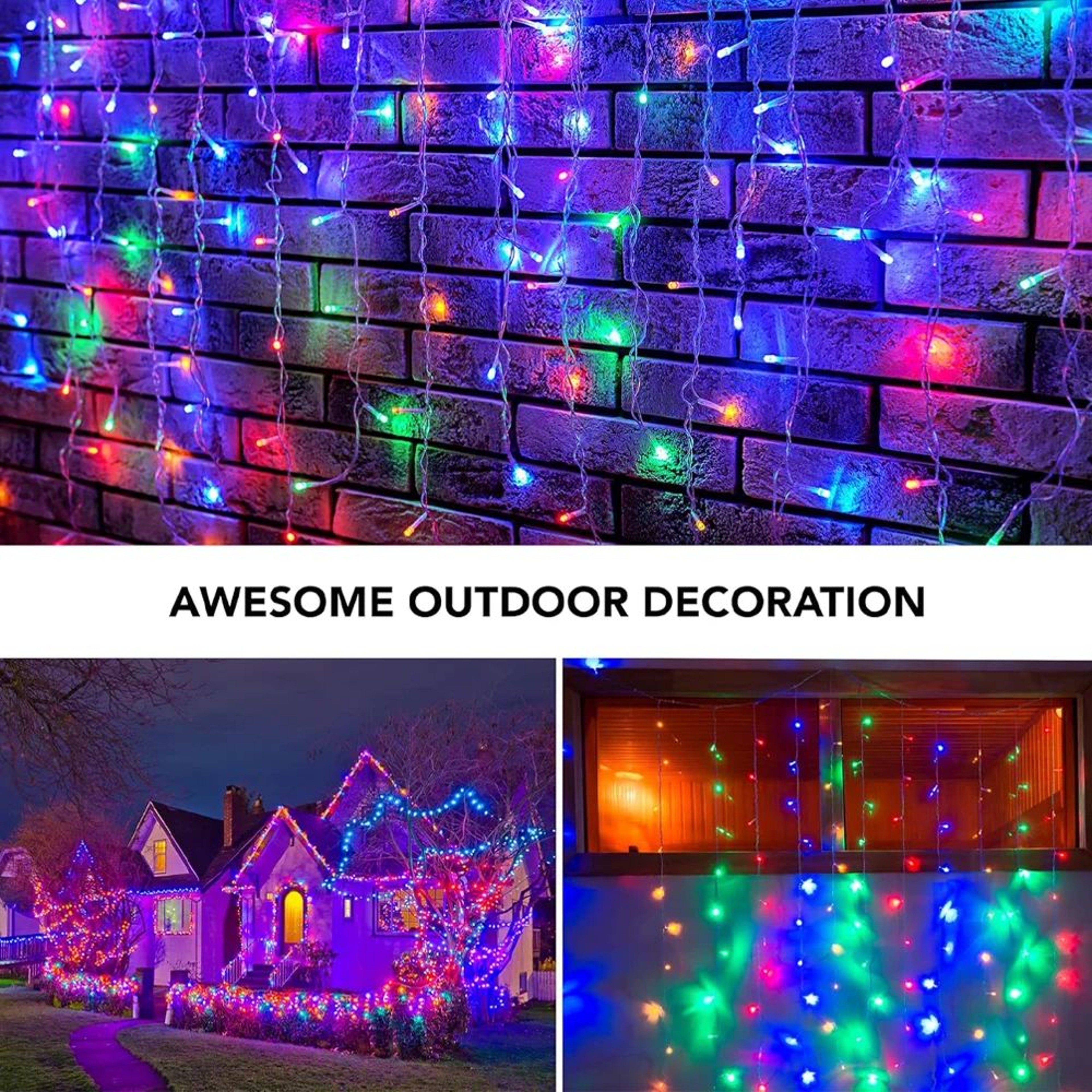 3M X 3M USB LED Curtain Fairy Lights With Remote Control 4