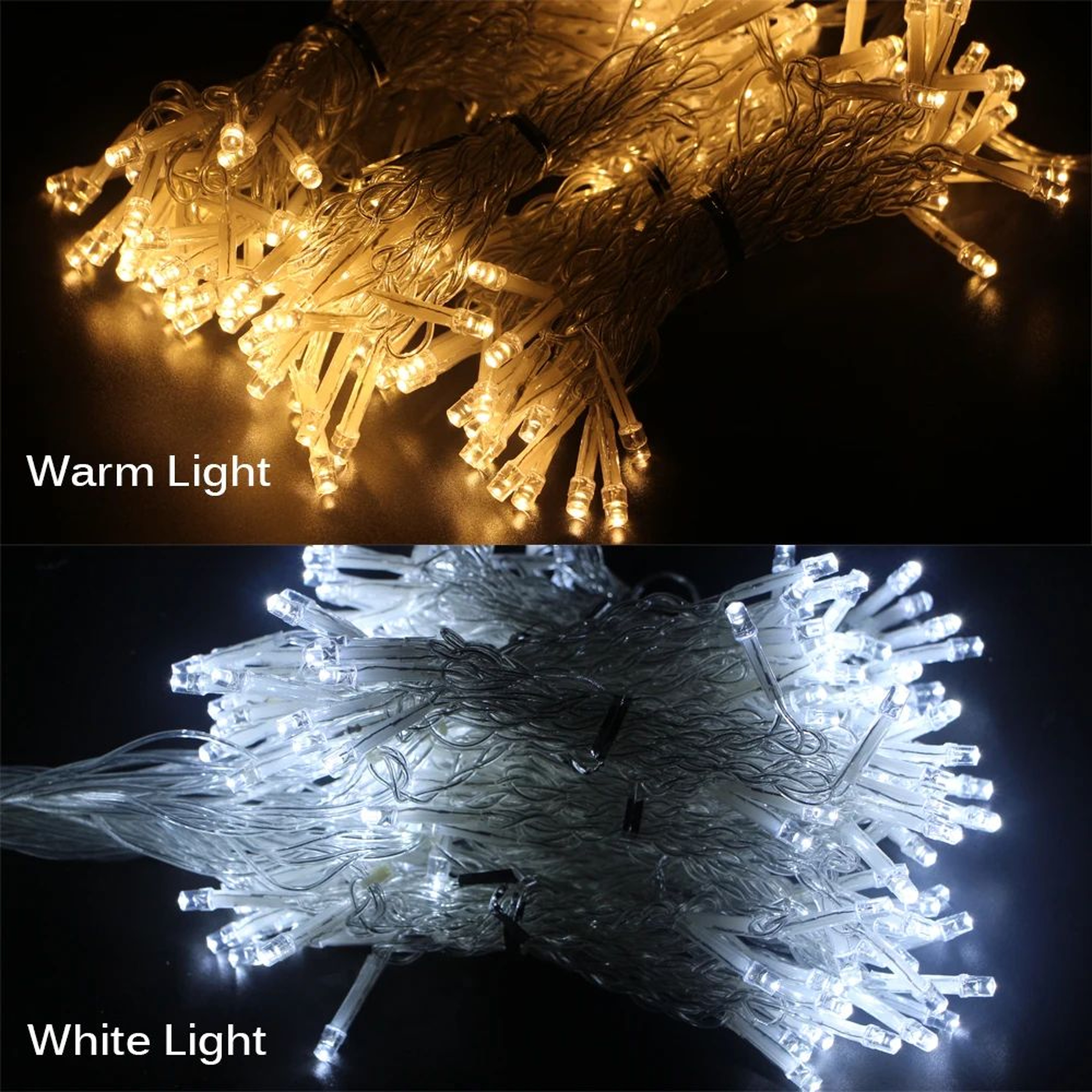 Battery Powered LED Icicle Curtain Lights For Window Holiday And Party Decor 4