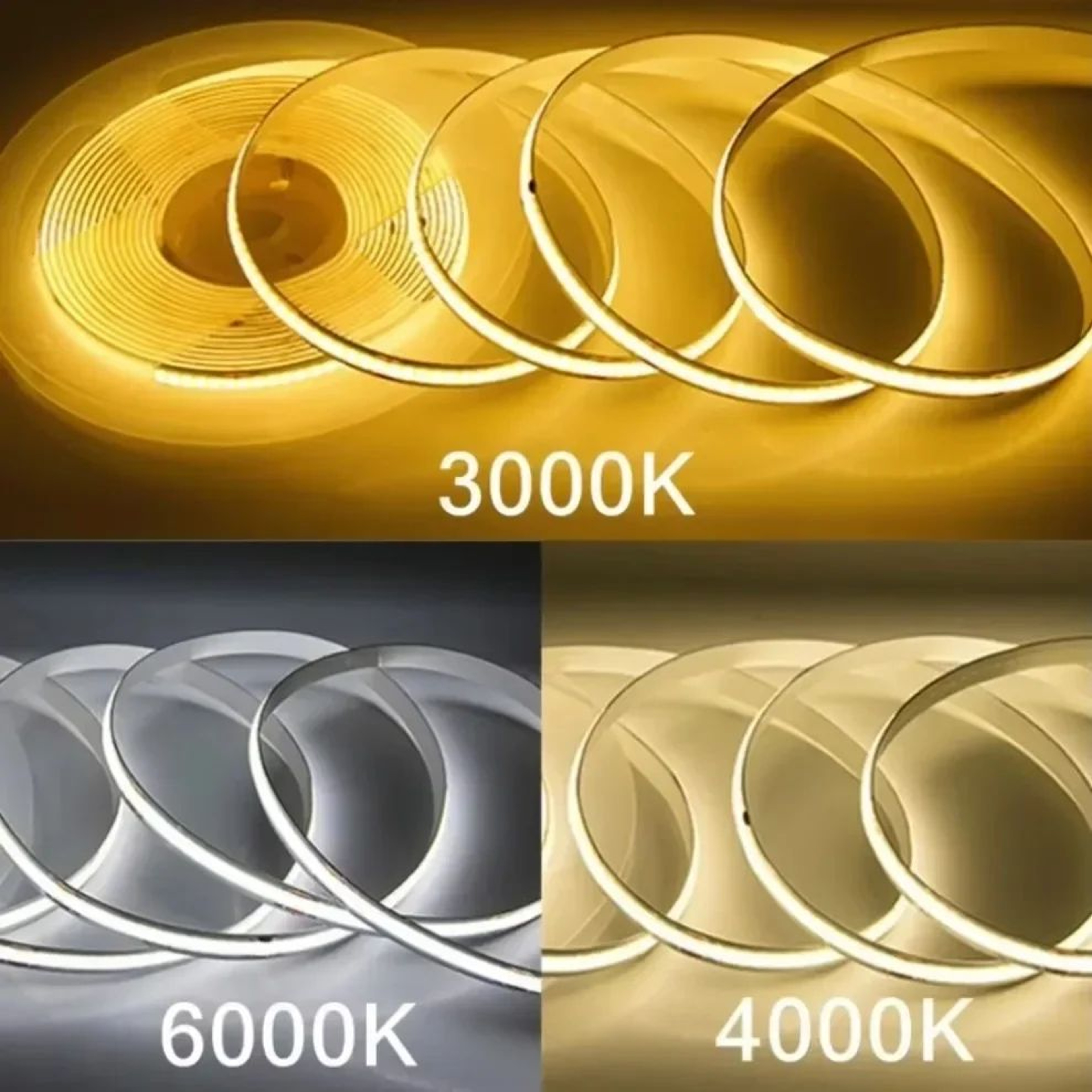 220V High Density COB LED Strip Light 240 LEDs Per Meter RA95 Flexible Linear Lighting 1